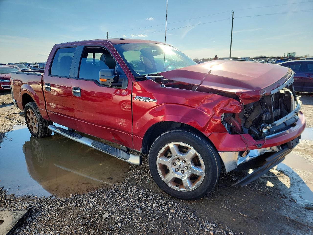 2014 Ford F150 Supercrew Red vin: 1FTFW1CF5EFA12342