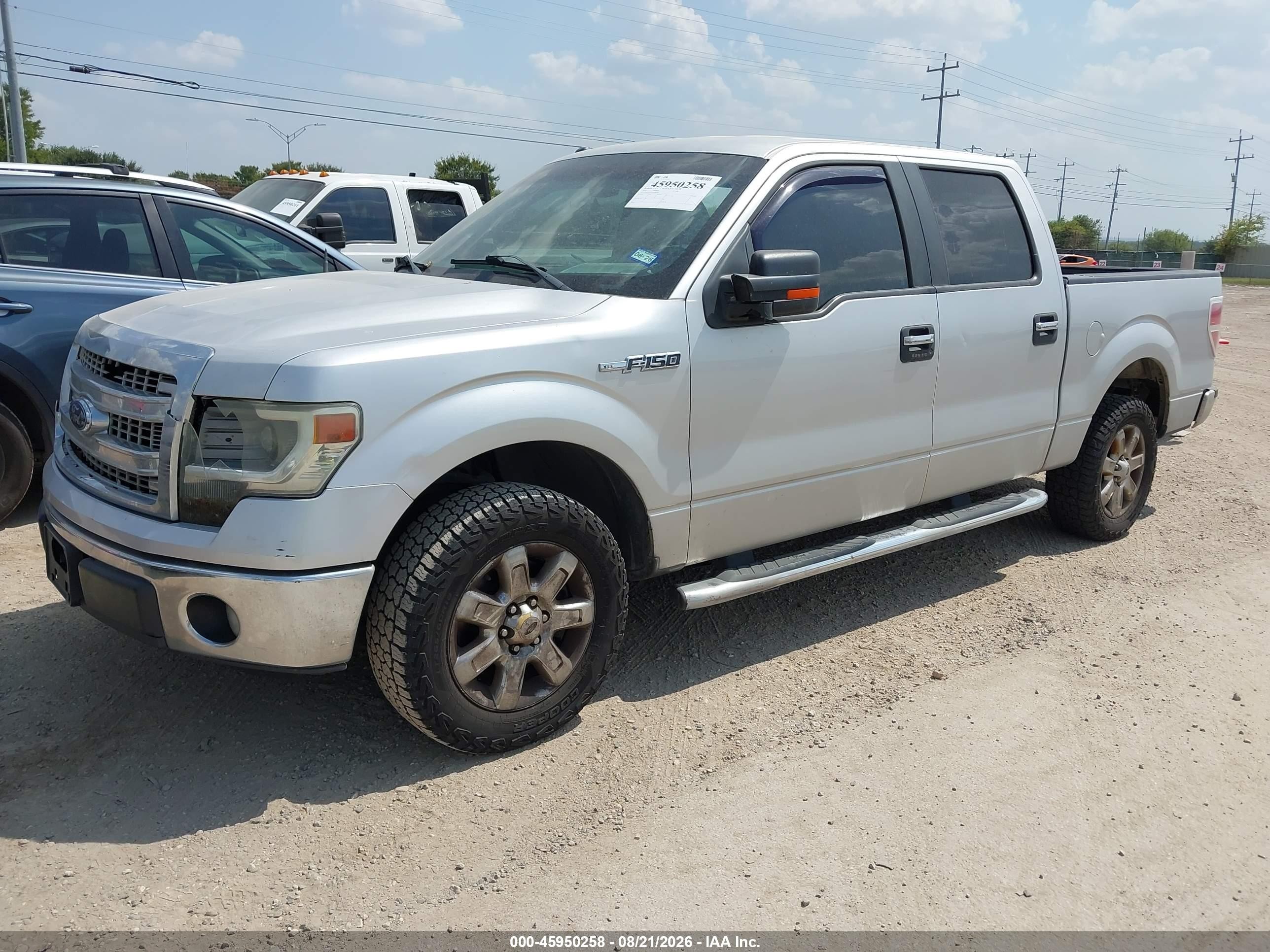 2014 Ford F-150 Xlt Silver vin: 1FTFW1CF5EFD03536