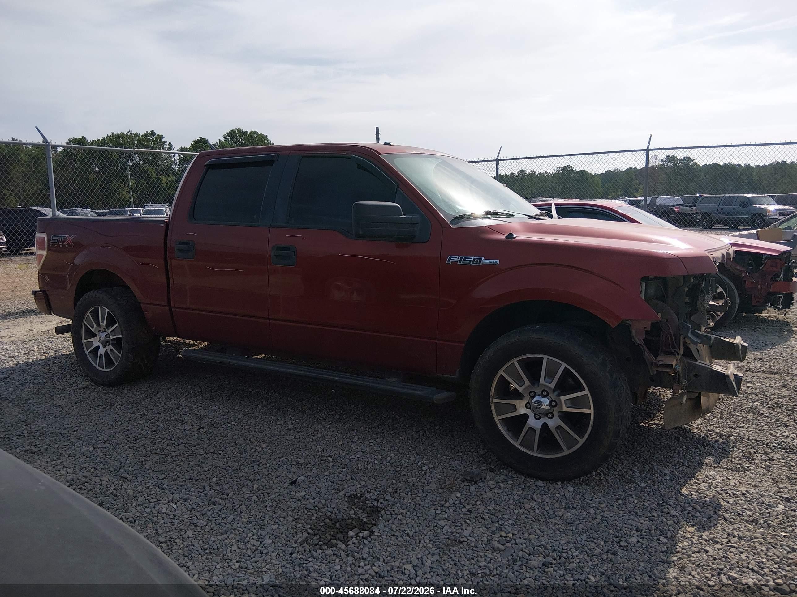 2014 Ford F-150 Stx Бордовый vin: 1FTFW1CF5EKD66837