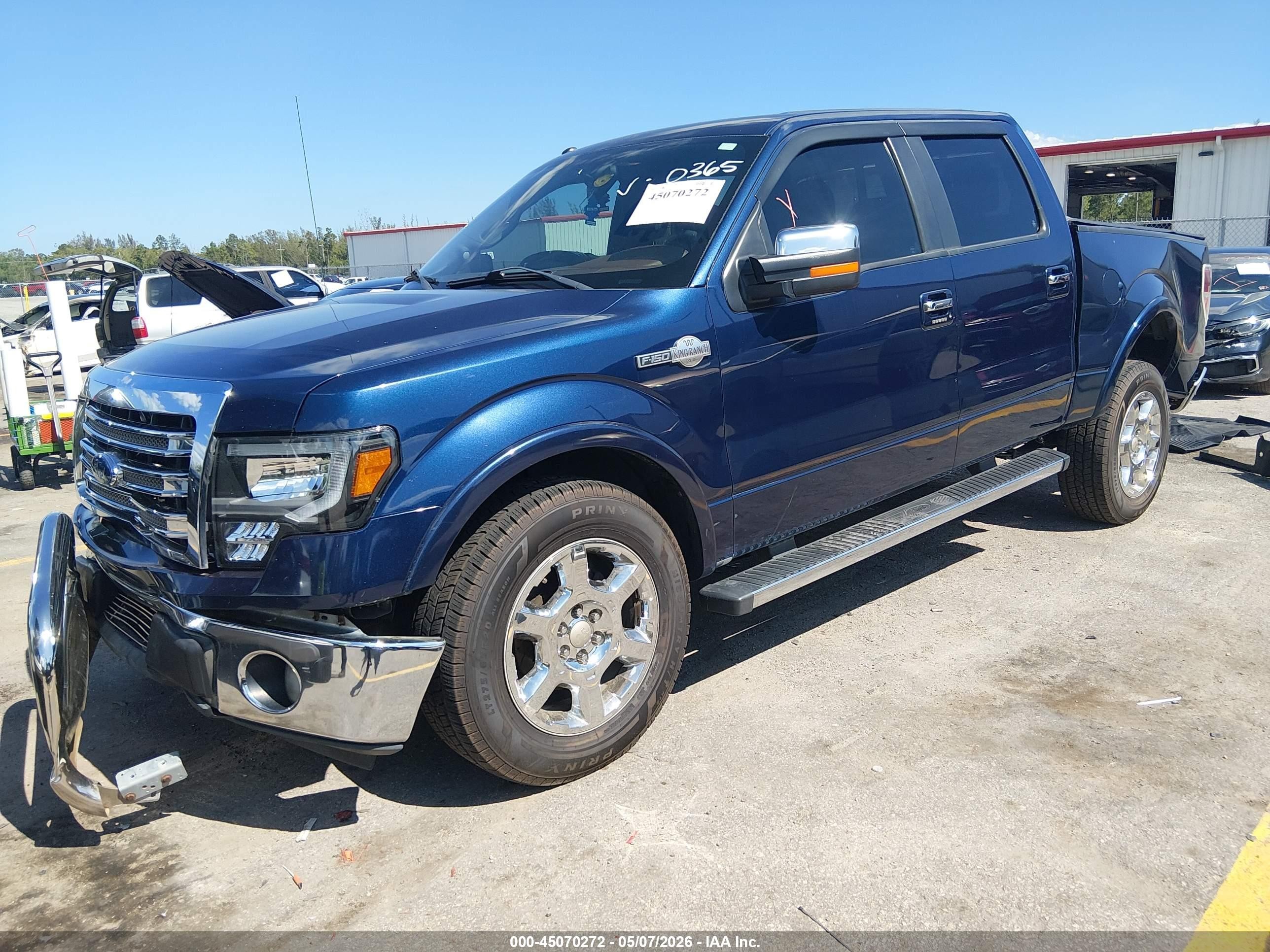 2014 Ford F-150 King Ranch Blue vin: 1FTFW1CF5EKD80365