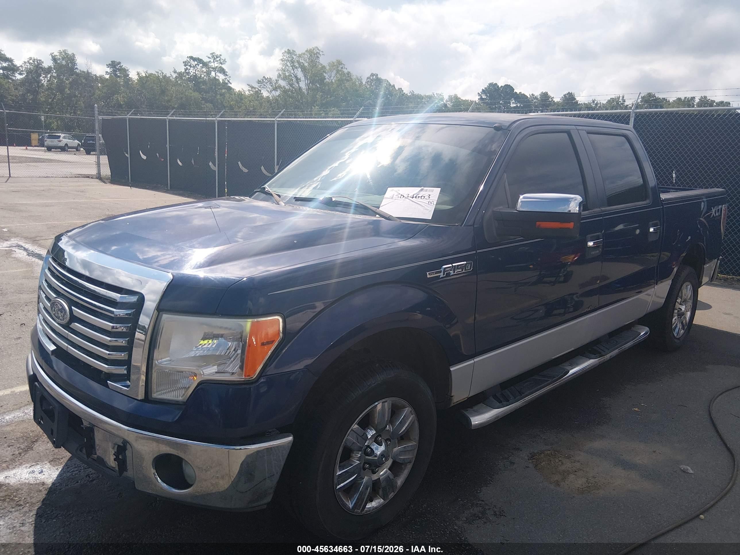 2011 Ford F-150 Xlt Blue vin: 1FTFW1CF6BFA03578