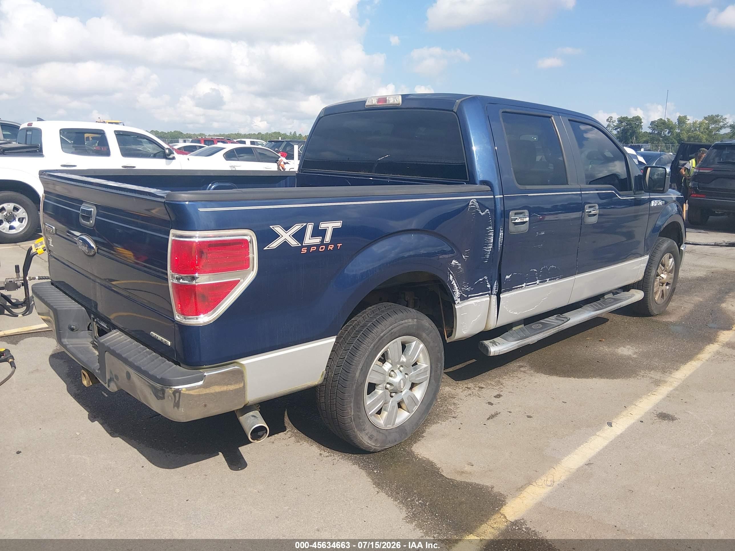 2011 Ford F-150 Xlt Blue vin: 1FTFW1CF6BFA03578
