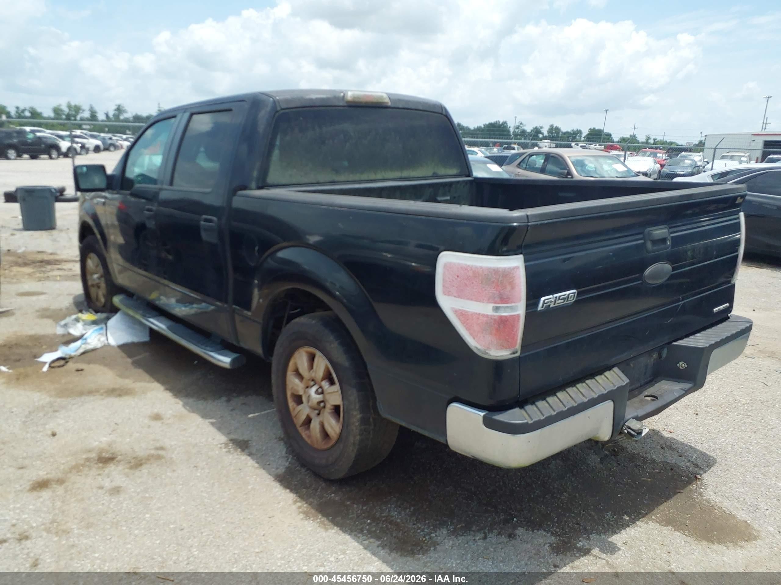 2011 Ford F150 Supercrew Черный vin: 1FTFW1CF6BKD52067