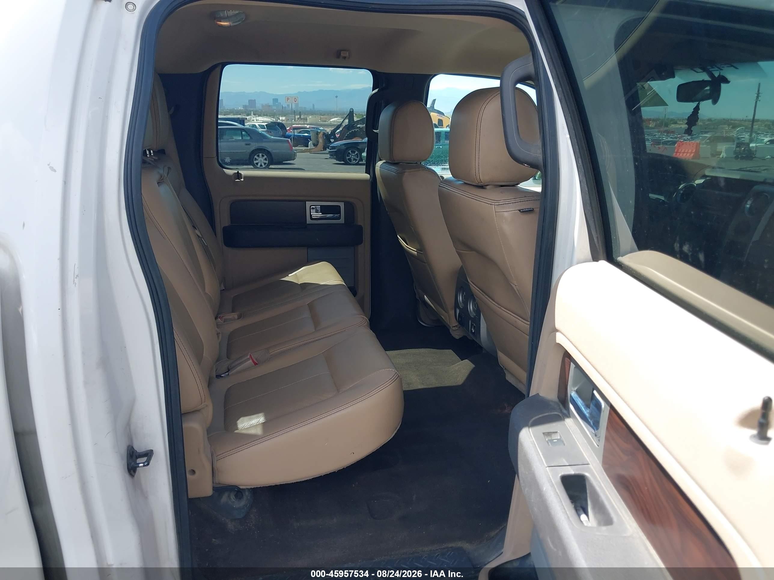 2012 Ford F-150 Lariat White vin: 1FTFW1CF6CFC41156