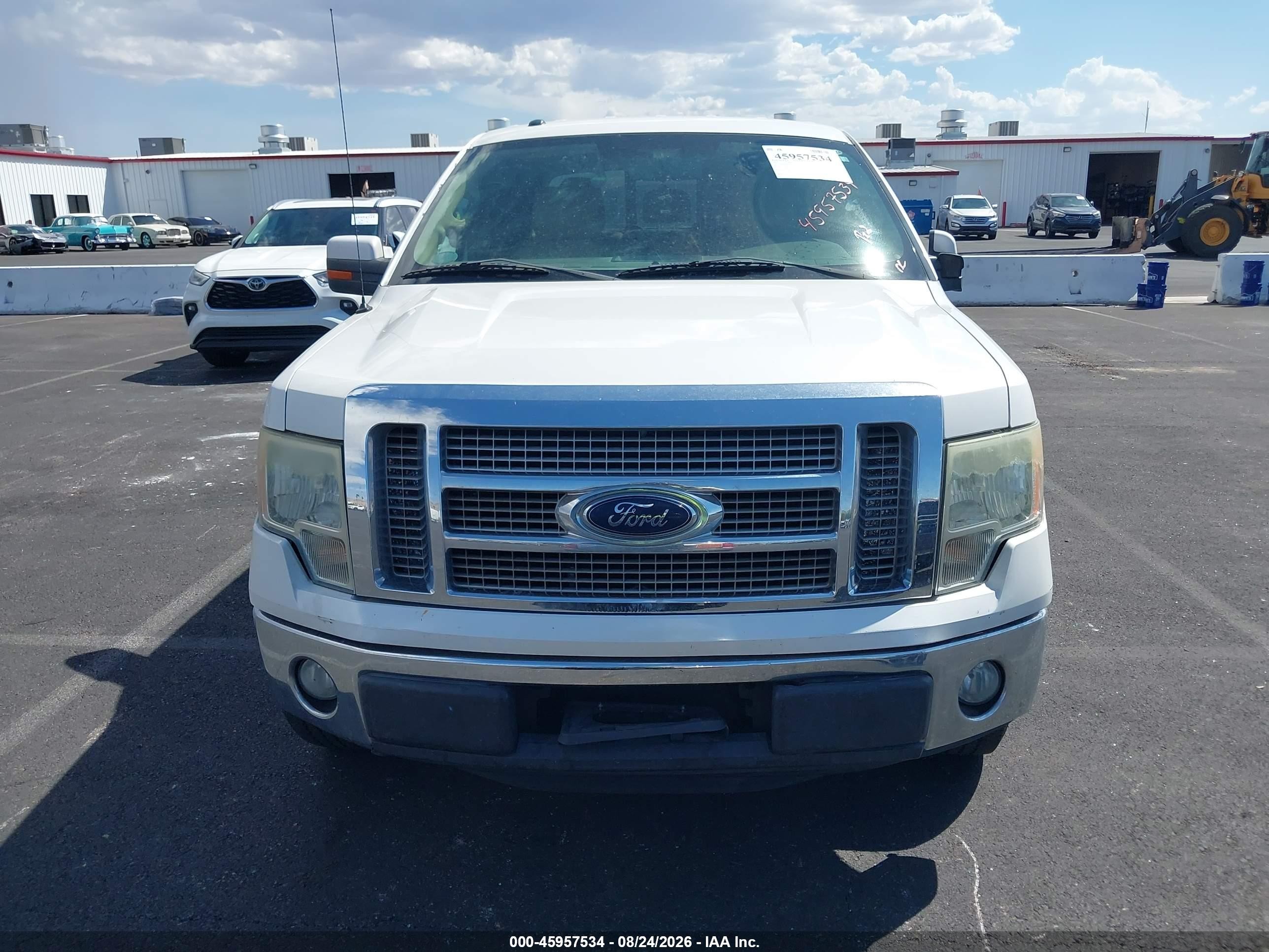 2012 Ford F-150 Lariat White vin: 1FTFW1CF6CFC41156