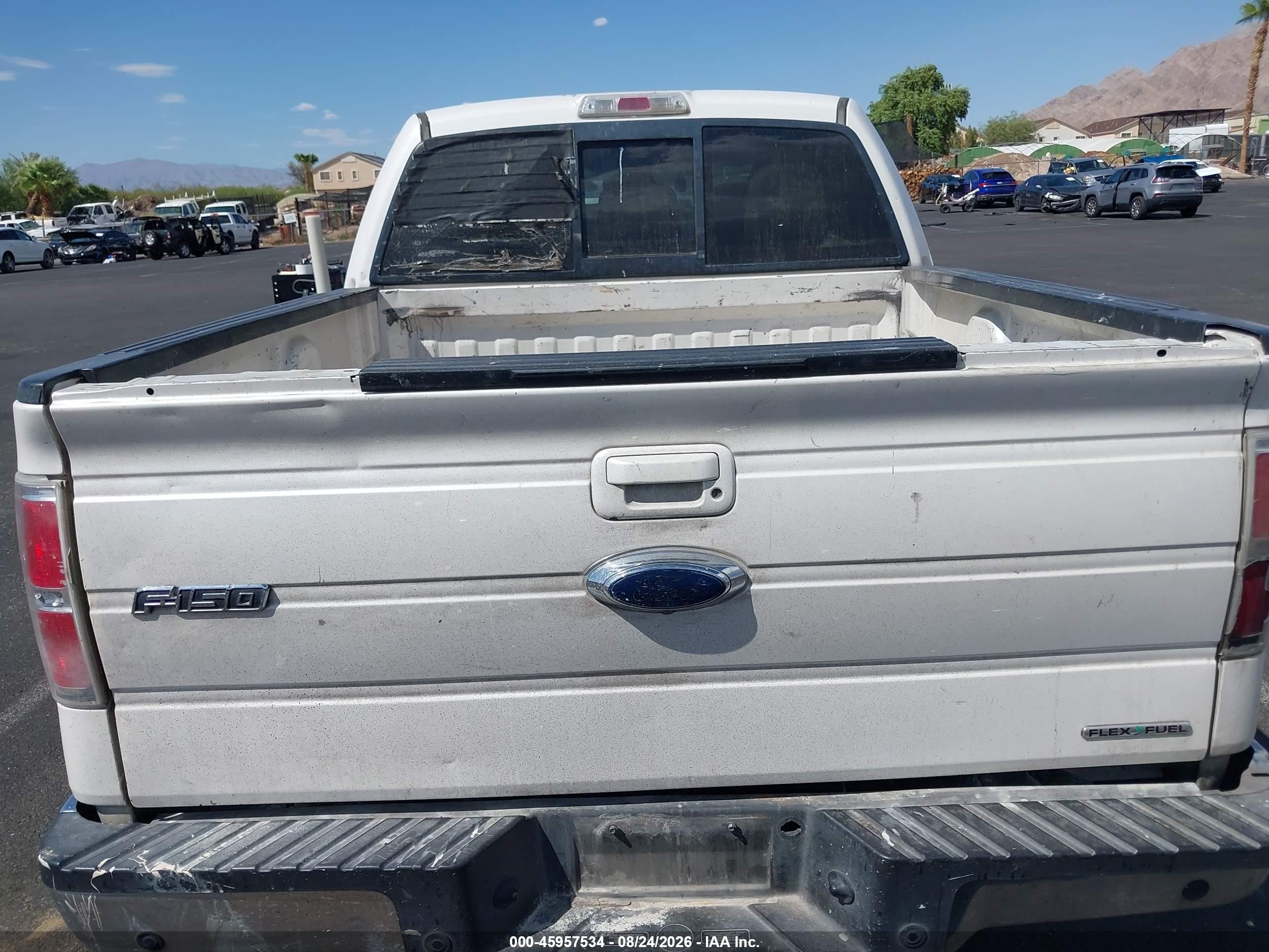 2012 Ford F-150 Lariat White vin: 1FTFW1CF6CFC41156