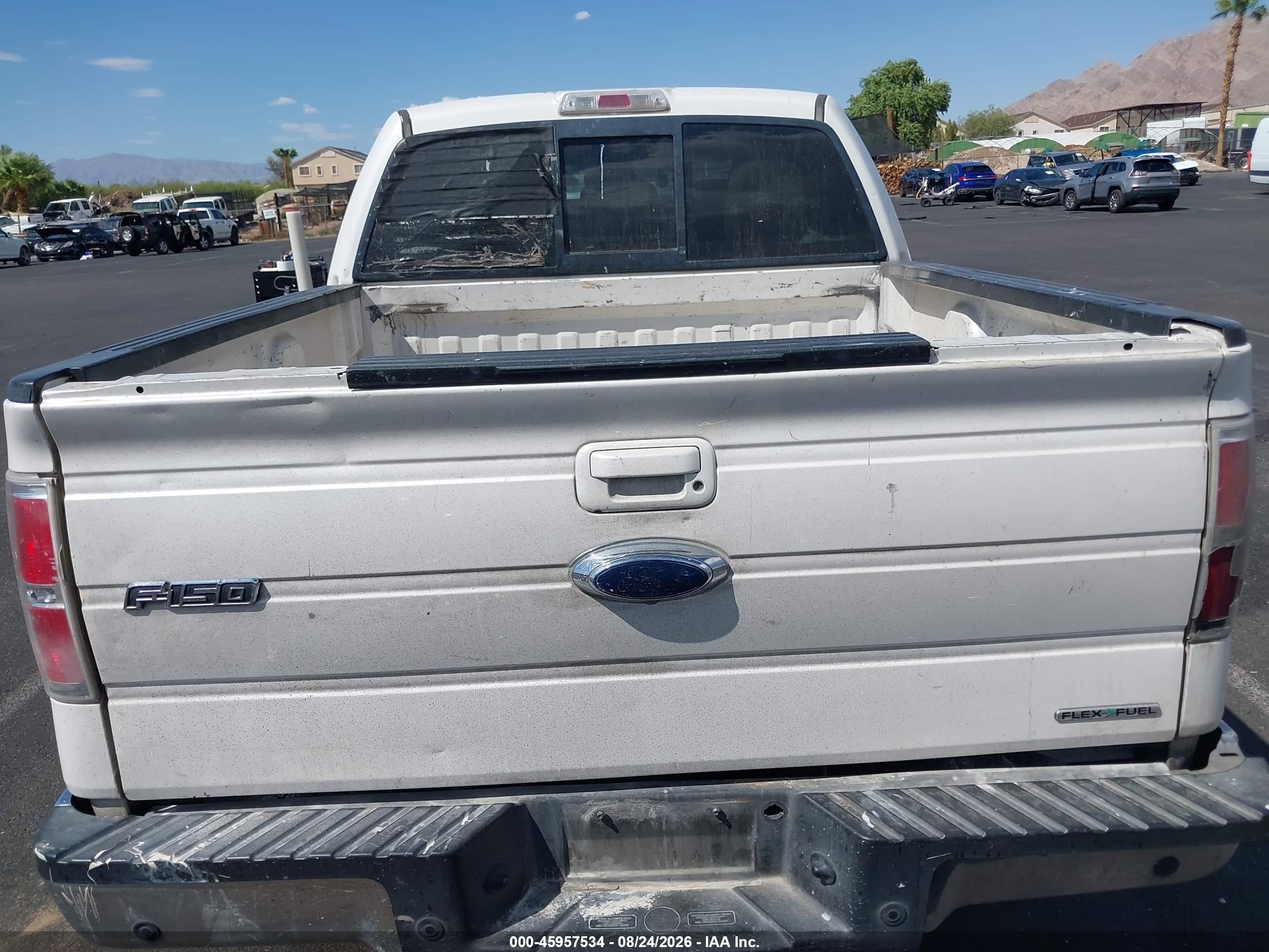 2012 Ford F-150 Lariat White vin: 1FTFW1CF6CFC41156