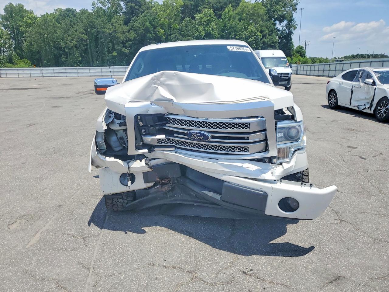 2013 Ford F150 Supercrew White vin: 1FTFW1CF6DFA02028
