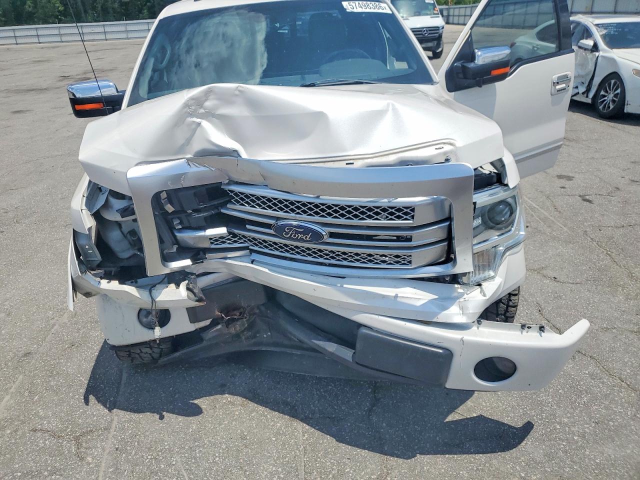 2013 Ford F150 Supercrew White vin: 1FTFW1CF6DFA02028