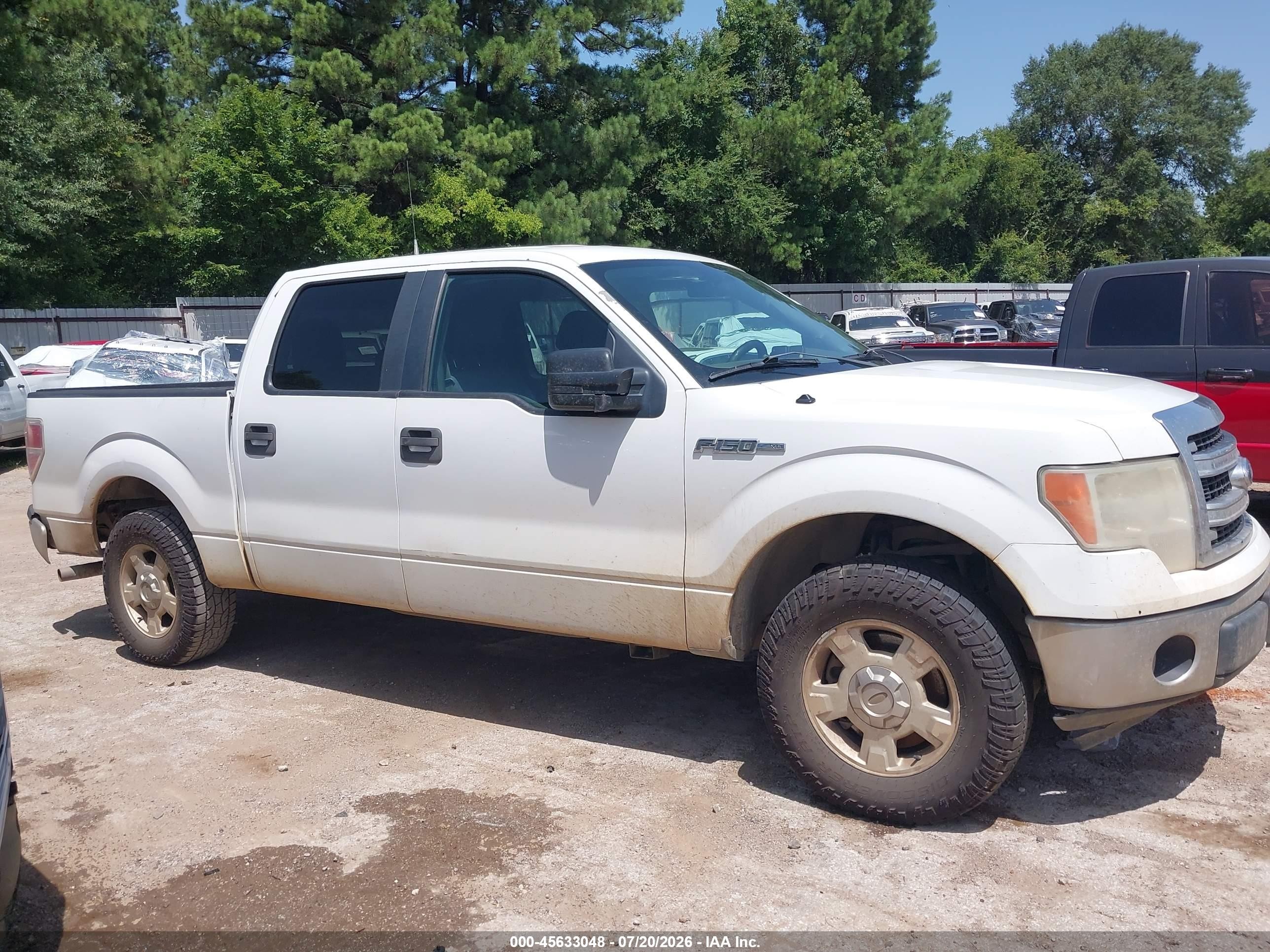 2013 Ford F-150 Xlt White vin: 1FTFW1CF6DFB23142
