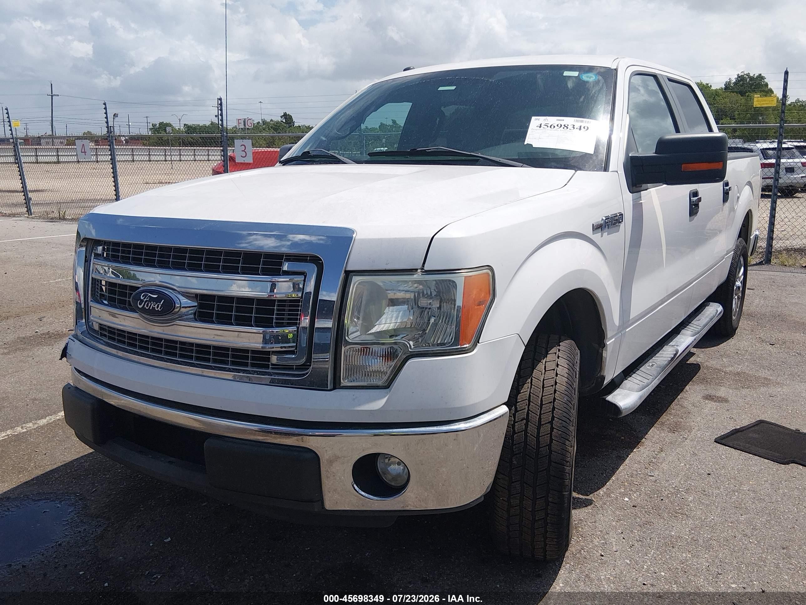 2013 Ford F-150 Xlt White vin: 1FTFW1CF6DFB41589