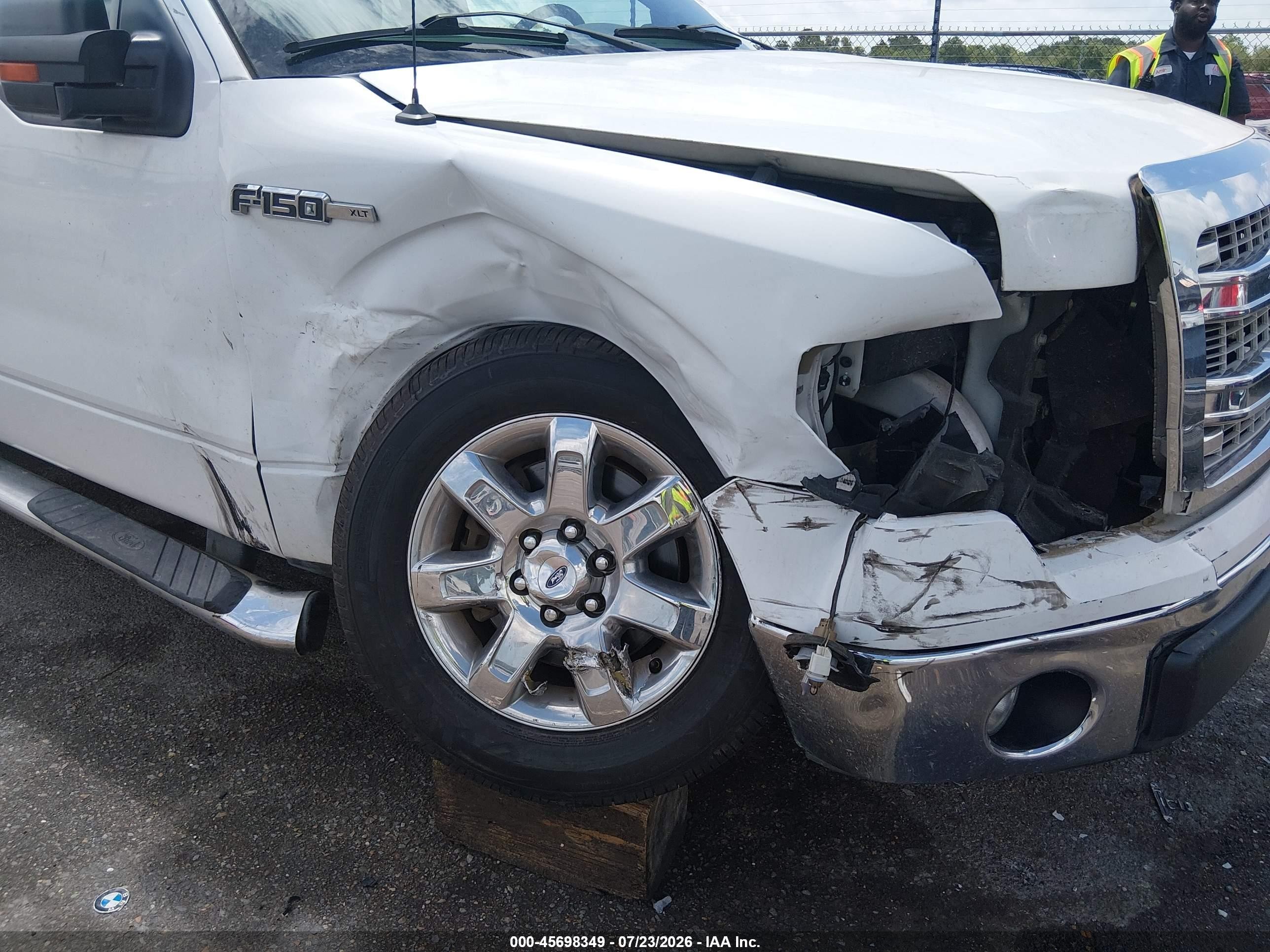 2013 Ford F-150 Xlt White vin: 1FTFW1CF6DFB41589
