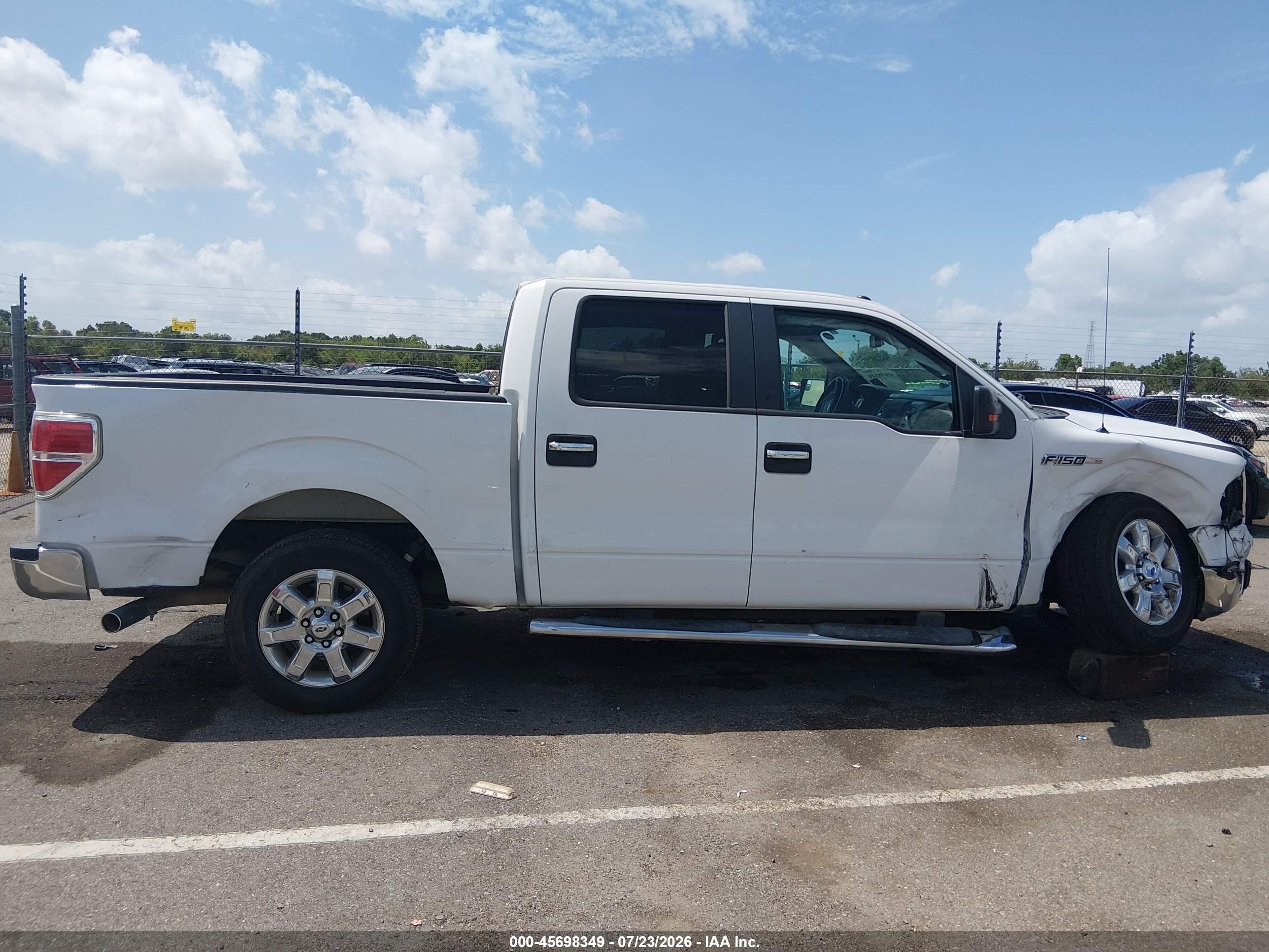 2013 Ford F-150 Xlt White vin: 1FTFW1CF6DFB41589