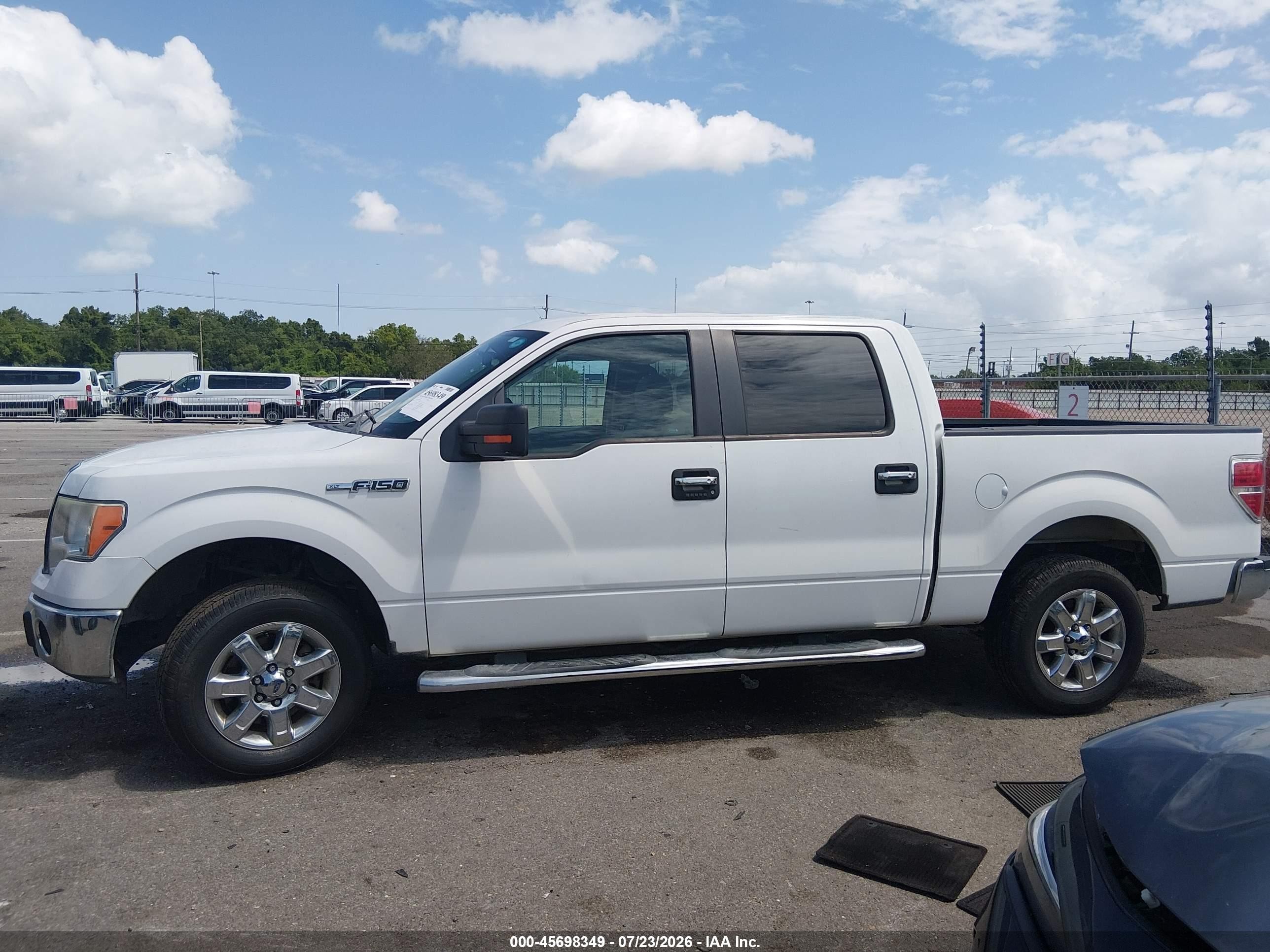 2013 Ford F-150 Xlt White vin: 1FTFW1CF6DFB41589