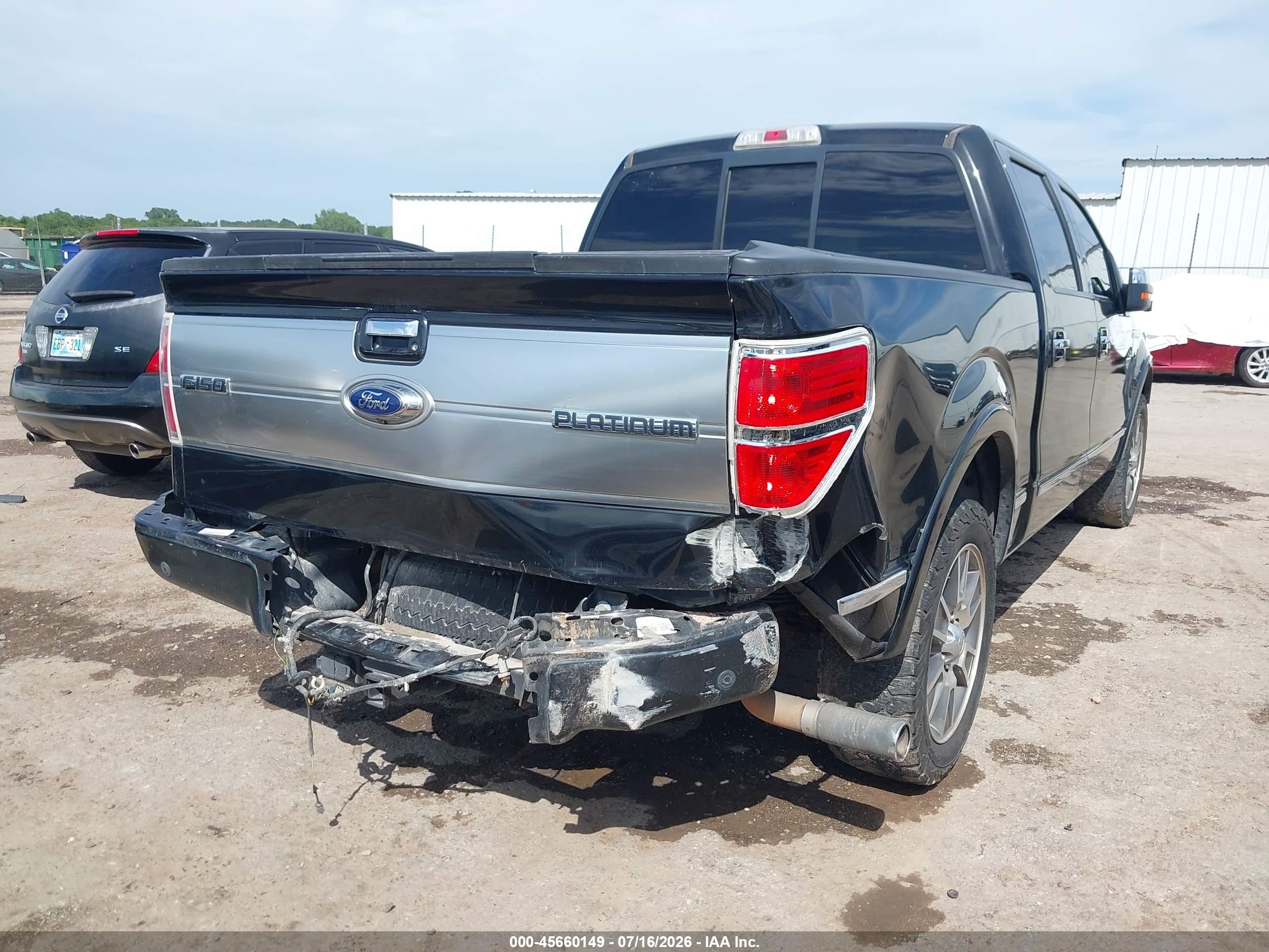 2013 Ford F-150 Platinum Черный vin: 1FTFW1CF6DFD33319