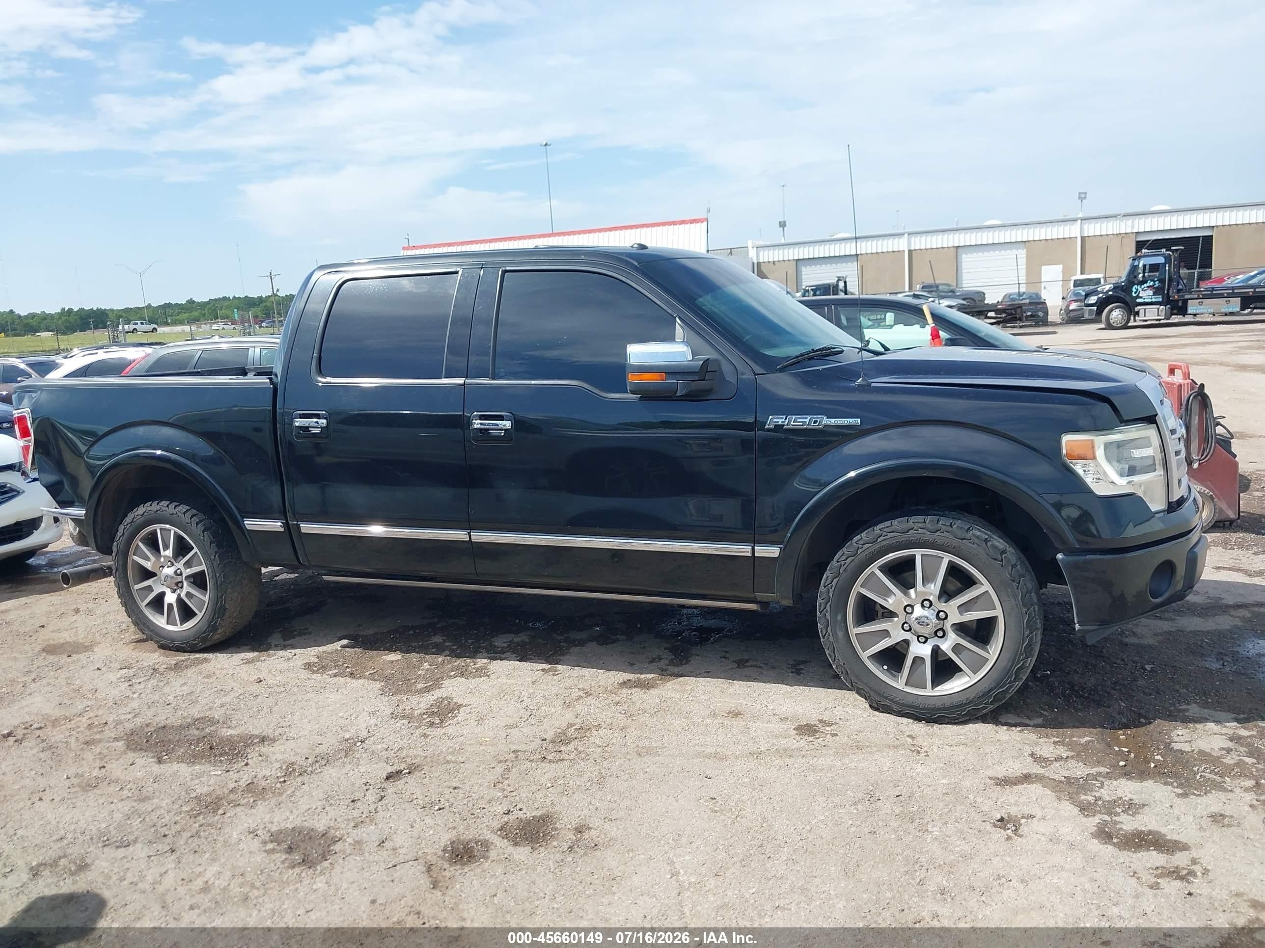 2013 Ford F-150 Platinum Черный vin: 1FTFW1CF6DFD33319