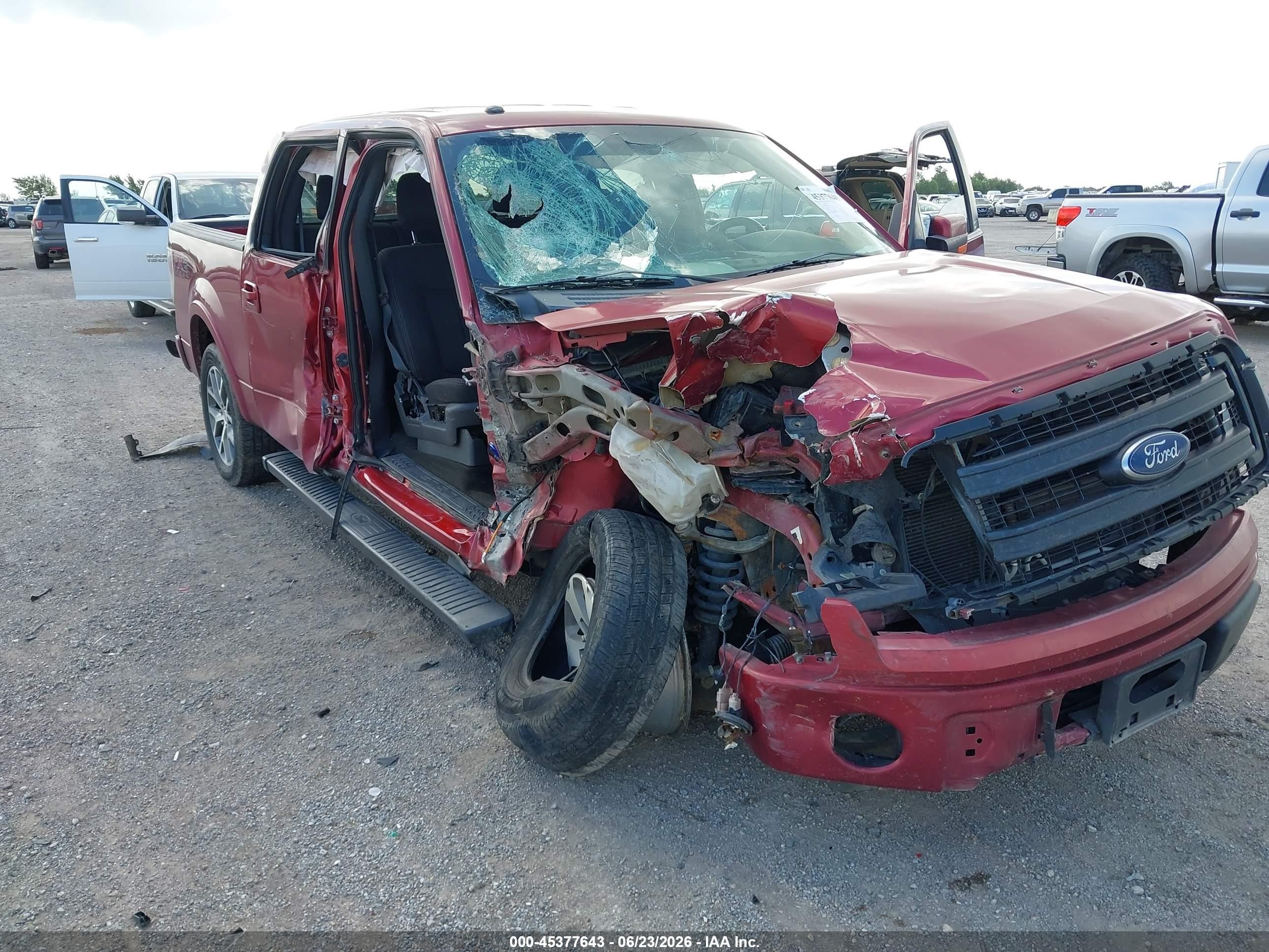 2013 Ford F-150 Fx2 Red vin: 1FTFW1CF6DFD67907