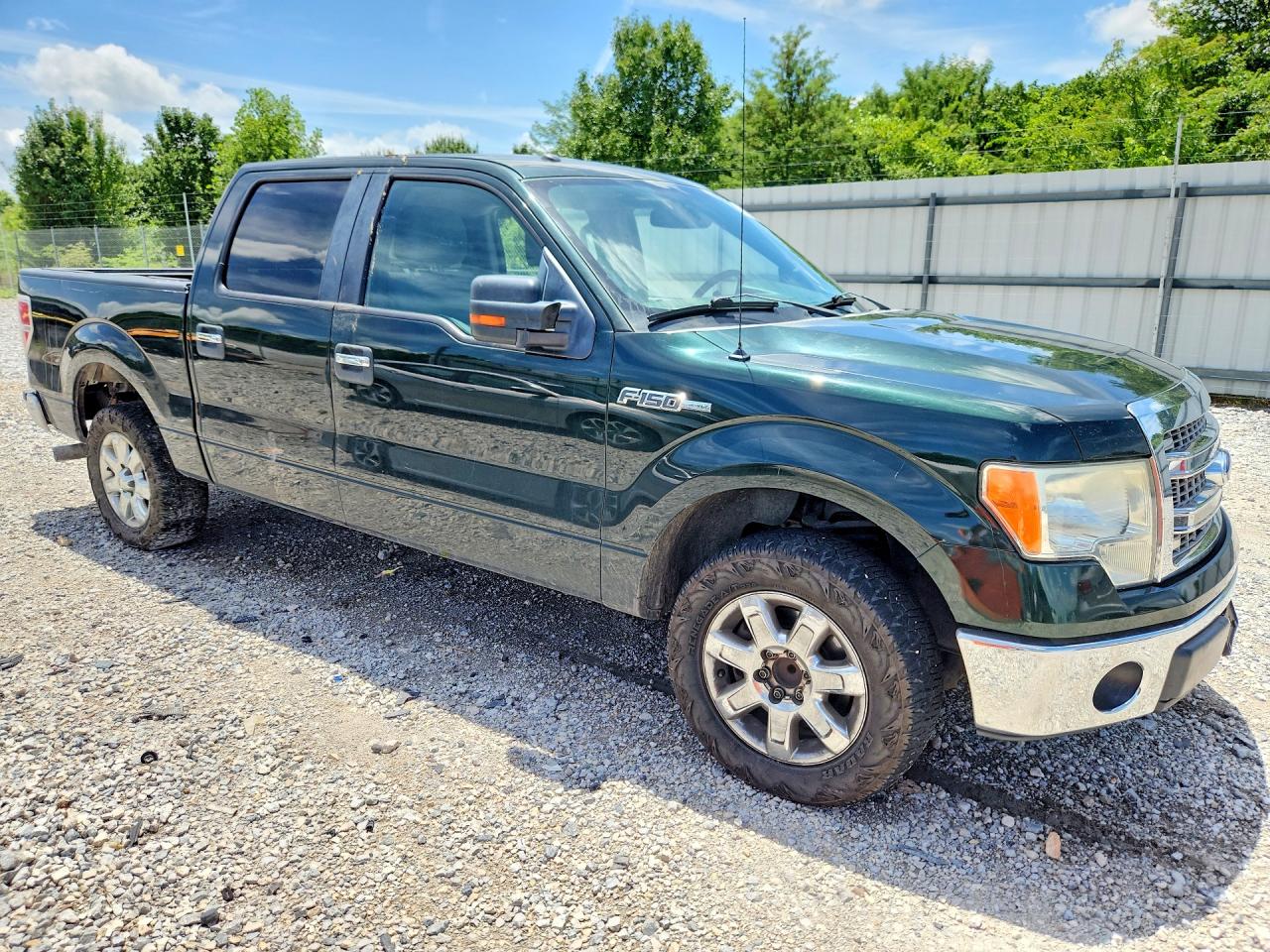 2013 Ford F150 Supercrew Зеленый vin: 1FTFW1CF6DKE00279