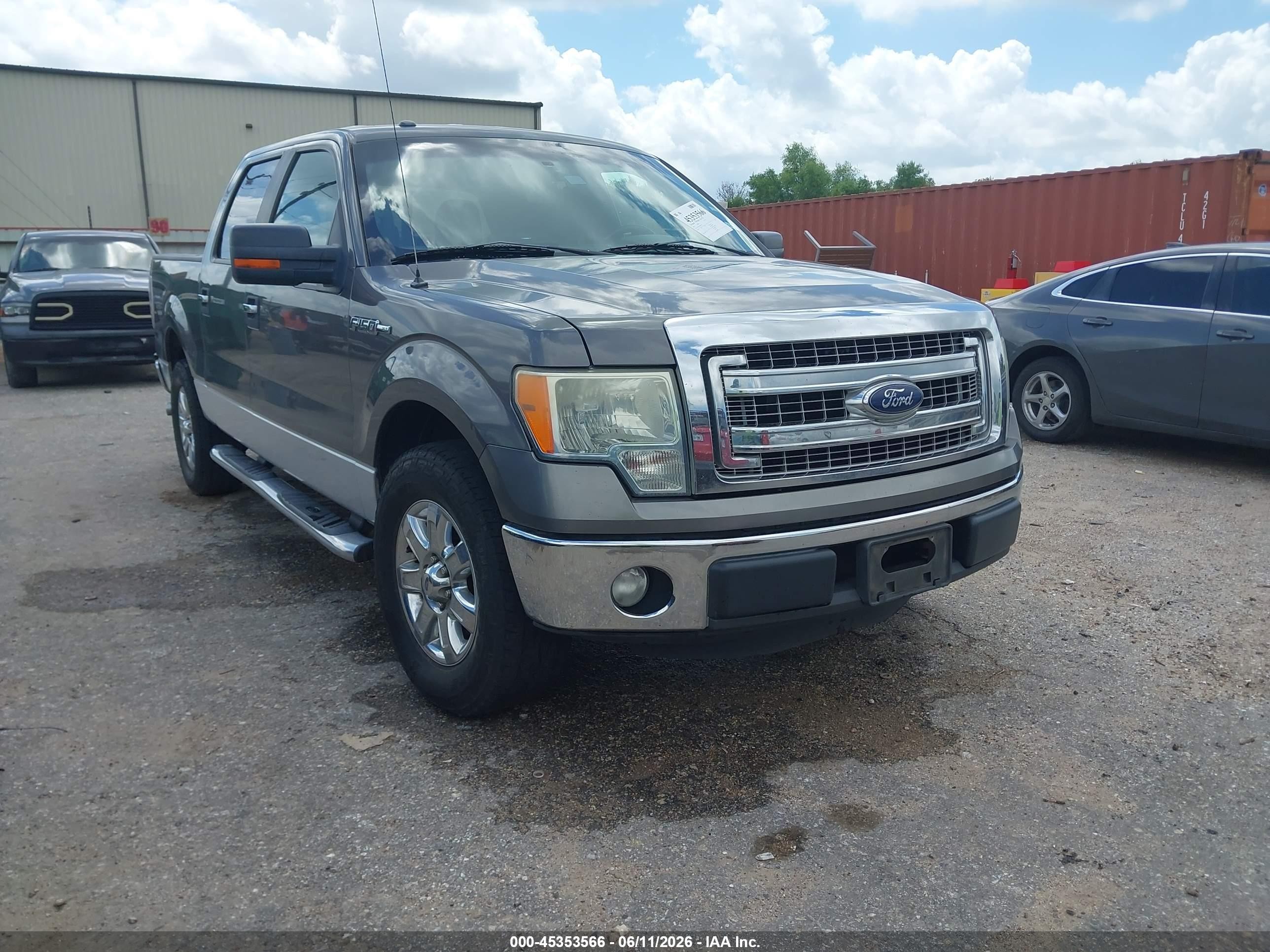 2013 Ford F-150 Xlt Gray vin: 1FTFW1CF6DKE16210