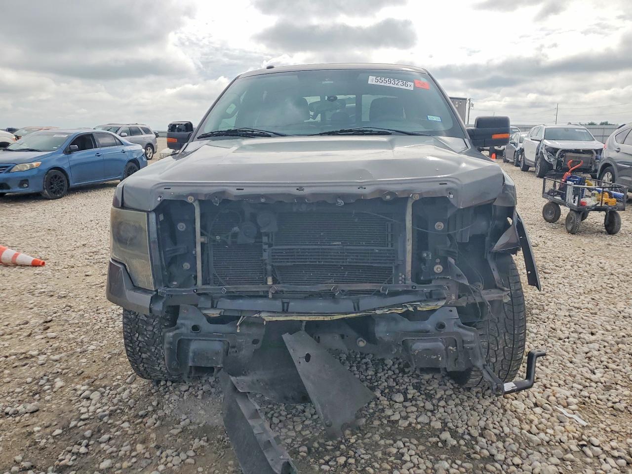 2013 Ford F150 Supercrew Gray vin: 1FTFW1CF6DKG47334