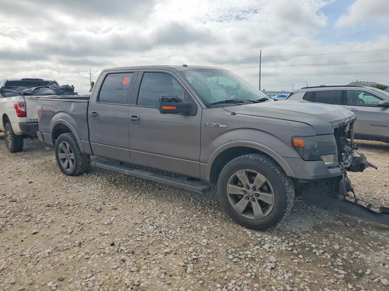 2013 Ford F150 Supercrew Gray vin: 1FTFW1CF6DKG47334