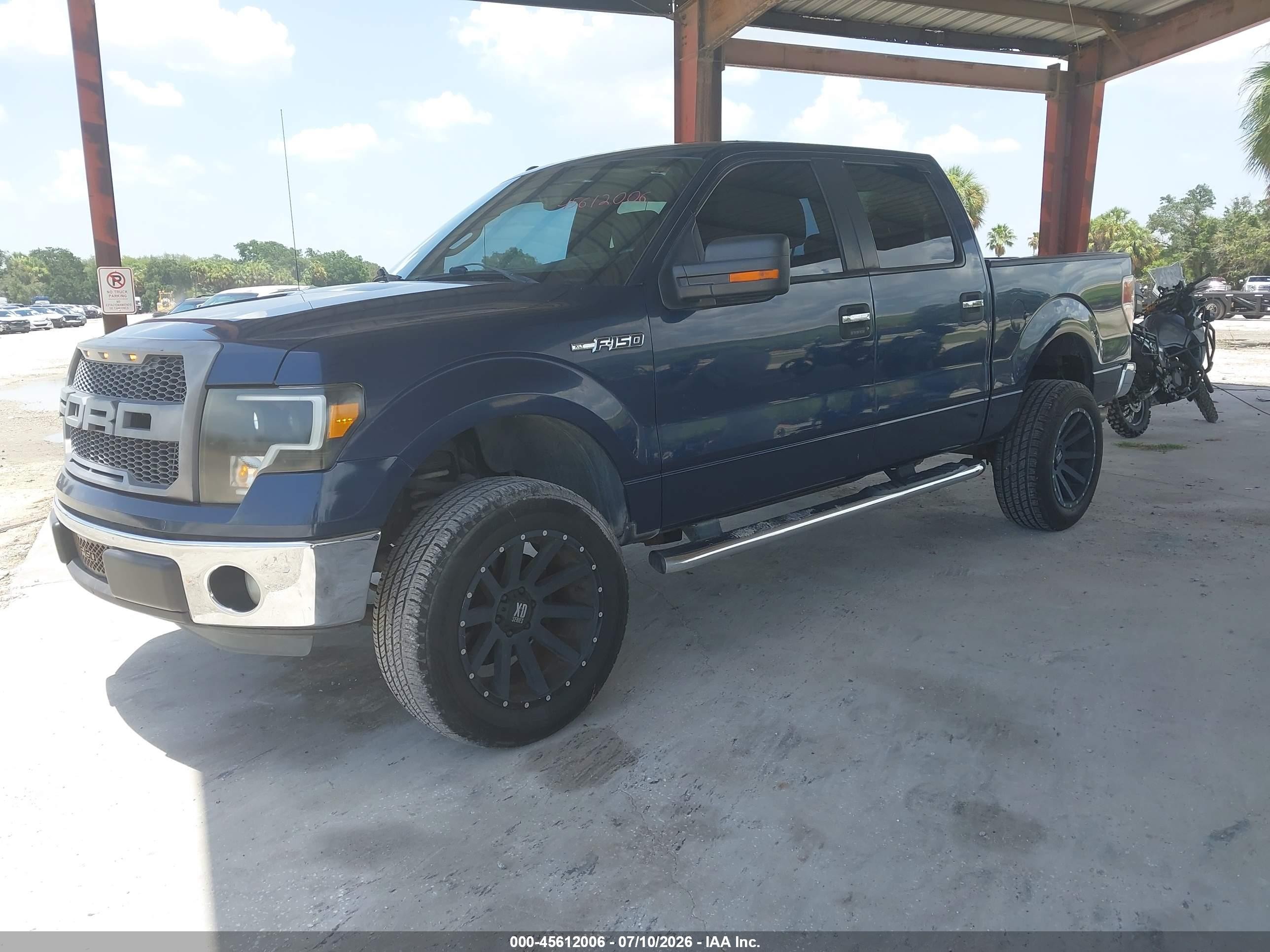 2014 Ford F-150 Xlt Синий vin: 1FTFW1CF6EFB14930