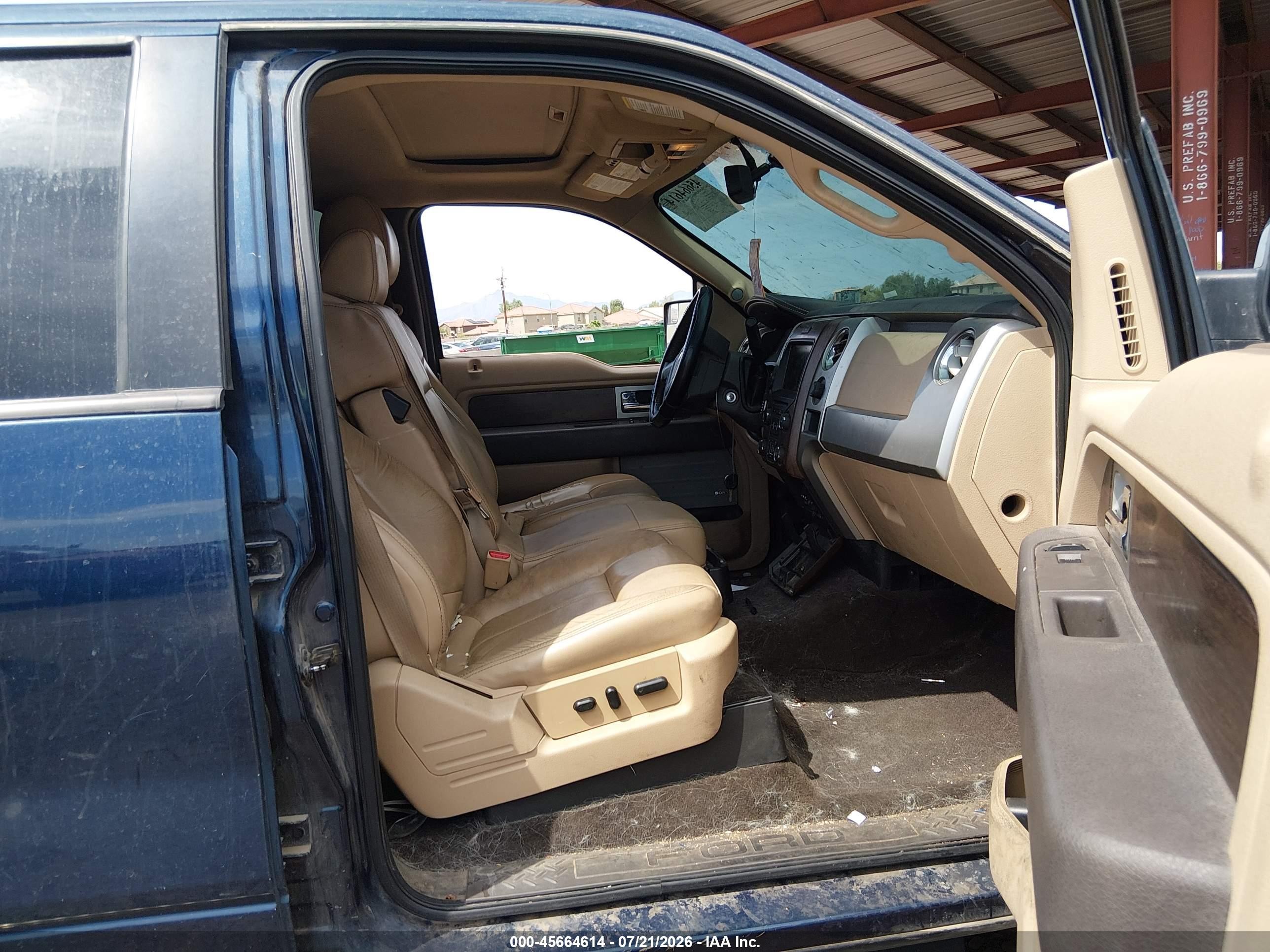 2014 Ford F-150 Lariat Blue vin: 1FTFW1CF6EKD08302