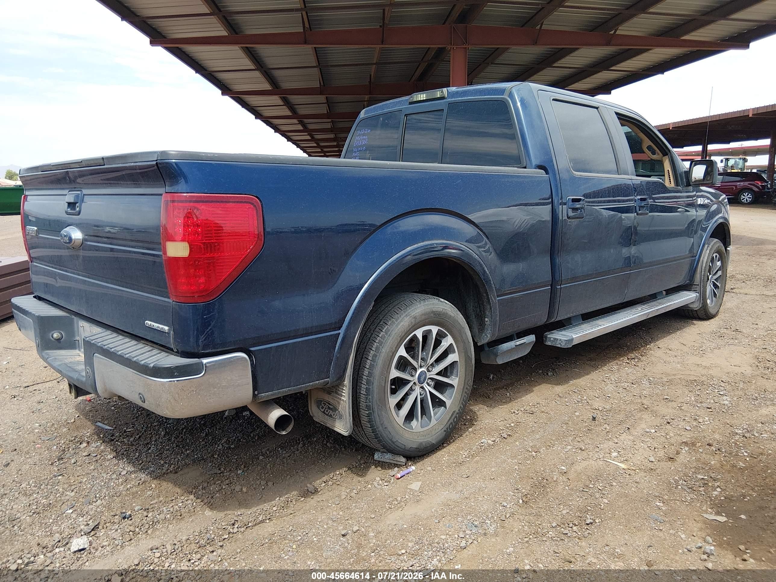 2014 Ford F-150 Lariat Blue vin: 1FTFW1CF6EKD08302