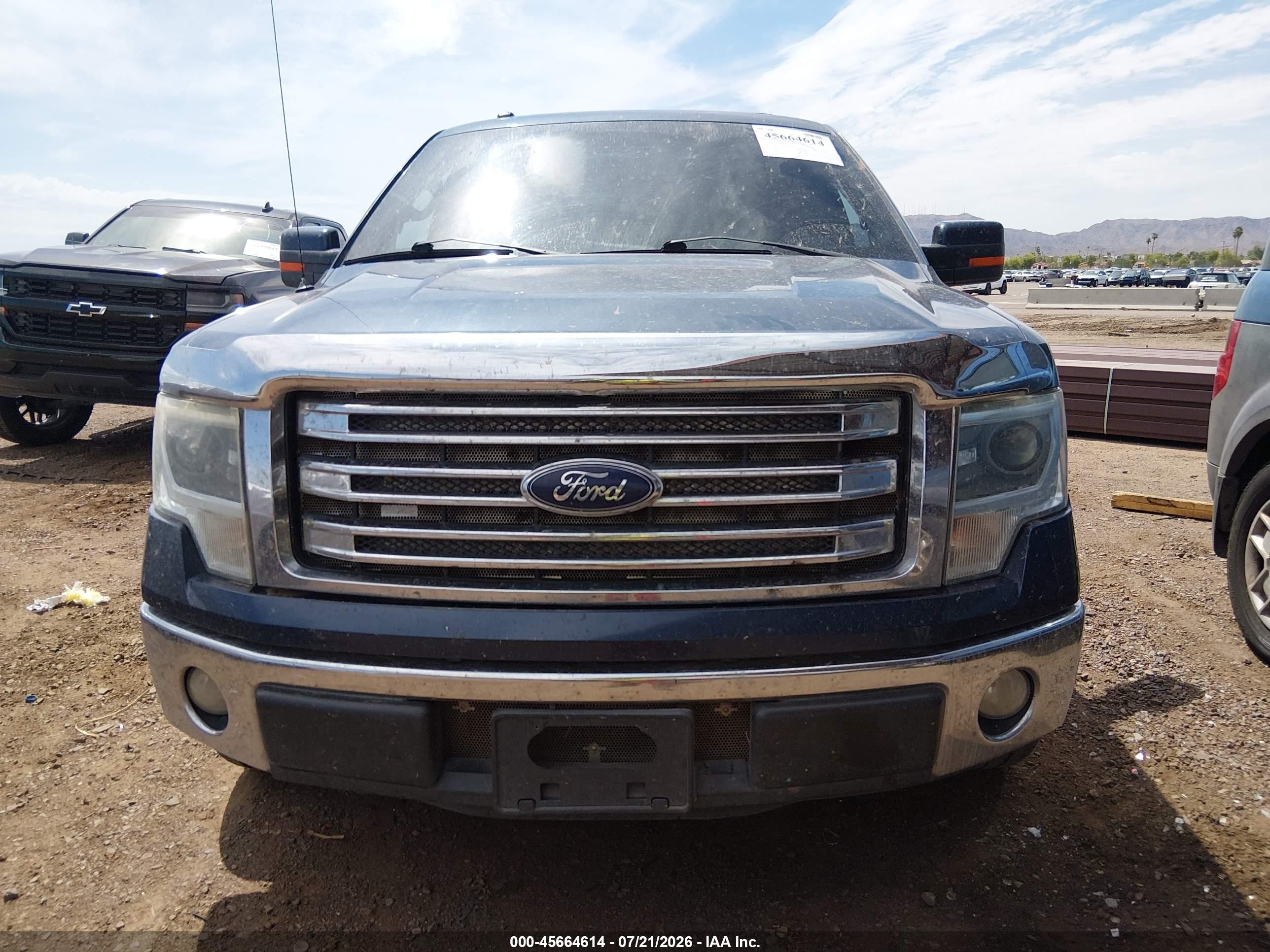 2014 Ford F-150 Lariat Blue vin: 1FTFW1CF6EKD08302