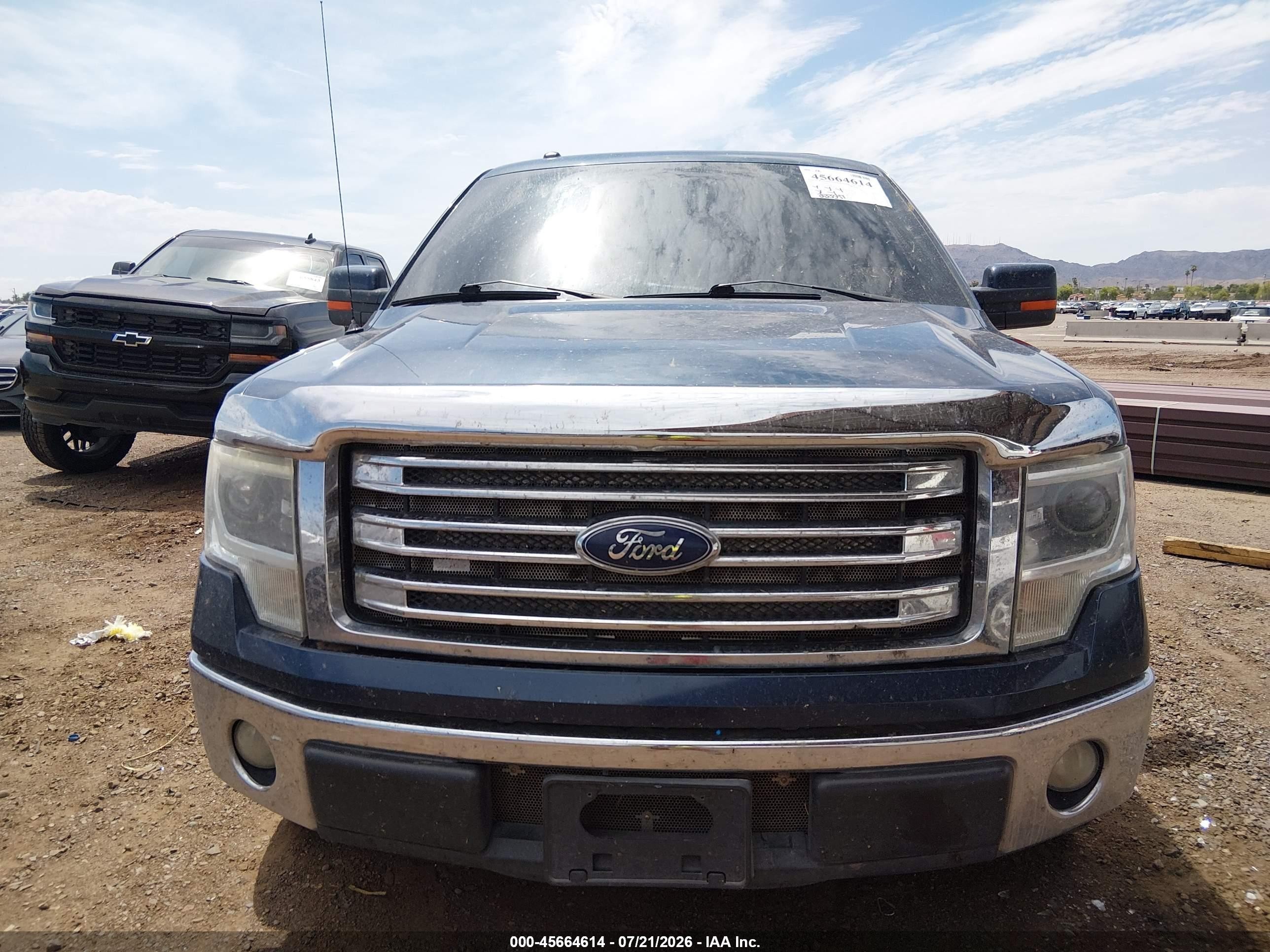 2014 Ford F-150 Lariat Blue vin: 1FTFW1CF6EKD08302