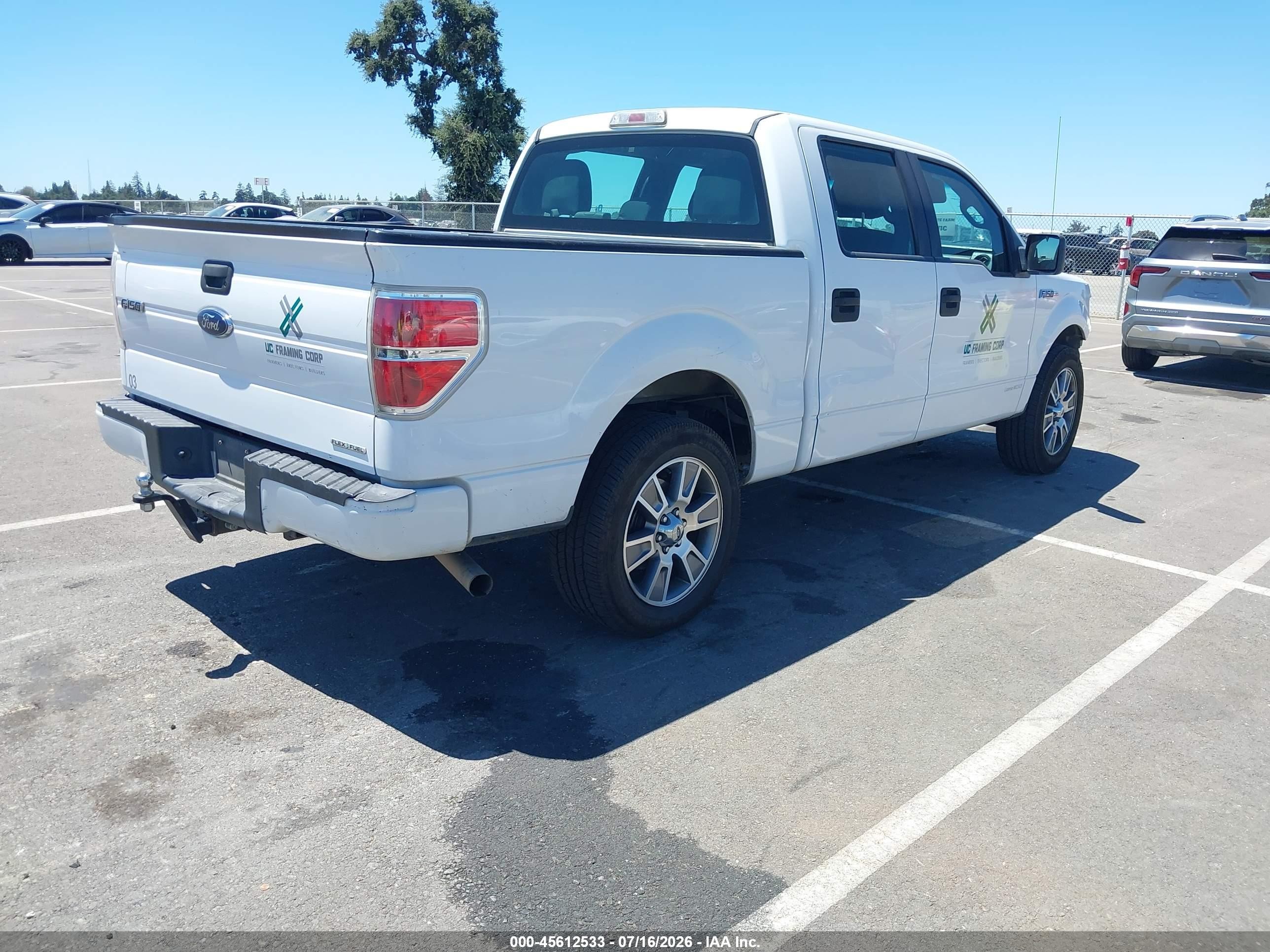 2014 Ford F-150 Stx White vin: 1FTFW1CF6EKF26983