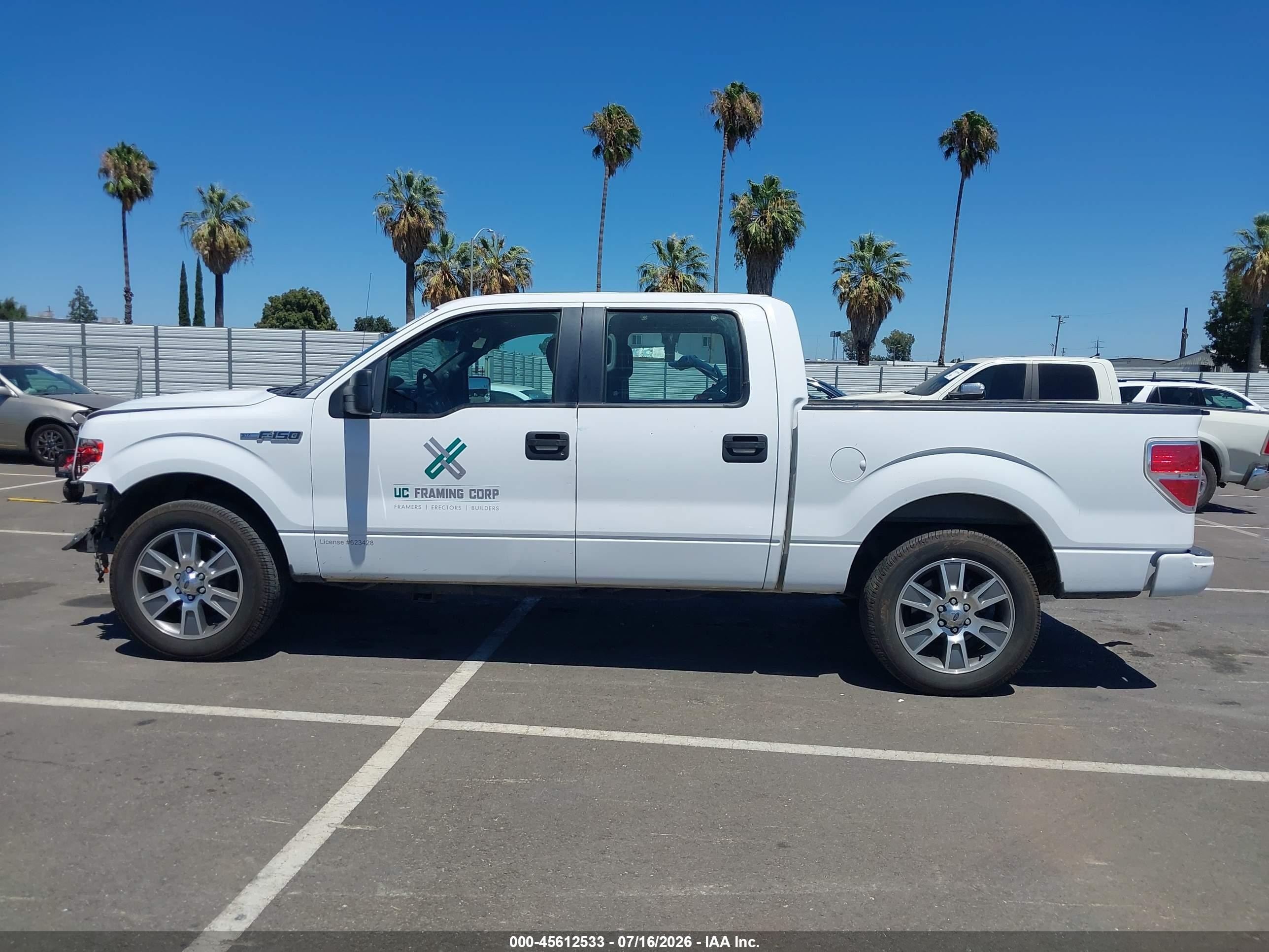 2014 Ford F-150 Stx White vin: 1FTFW1CF6EKF26983