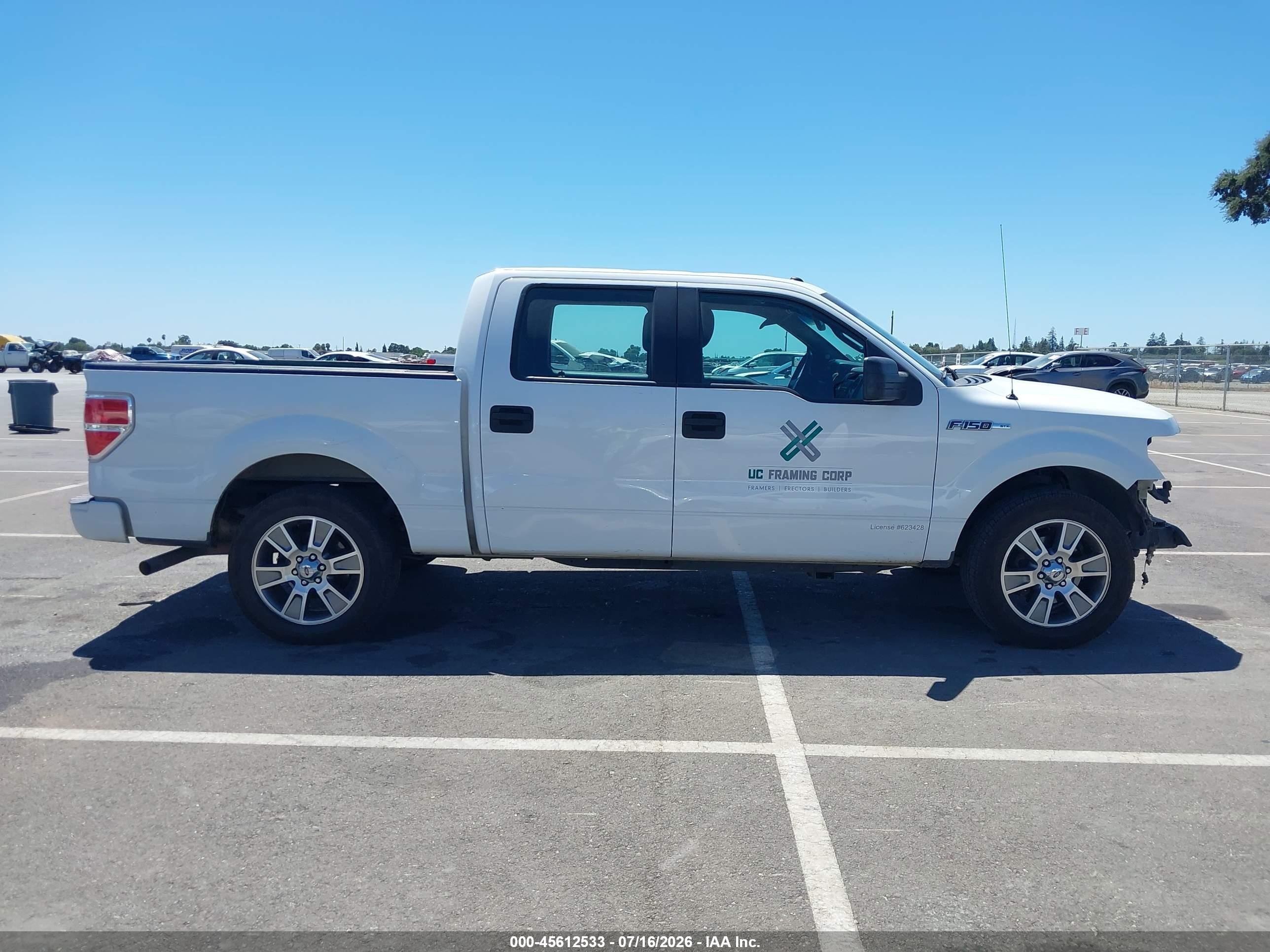 2014 Ford F-150 Stx White vin: 1FTFW1CF6EKF26983