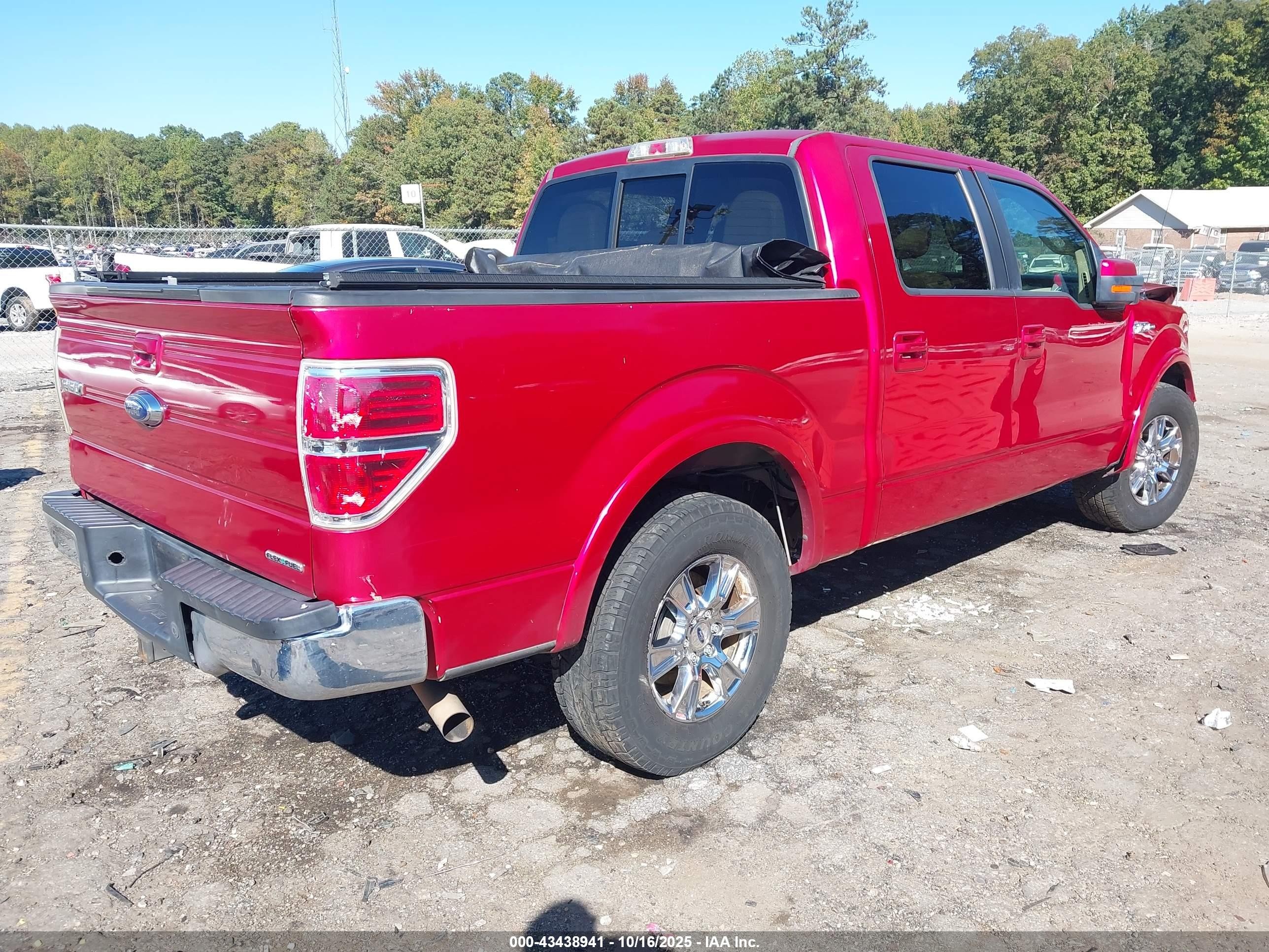 2012 Ford F-150 Lariat Red vin: 1FTFW1CF7CFB79301
