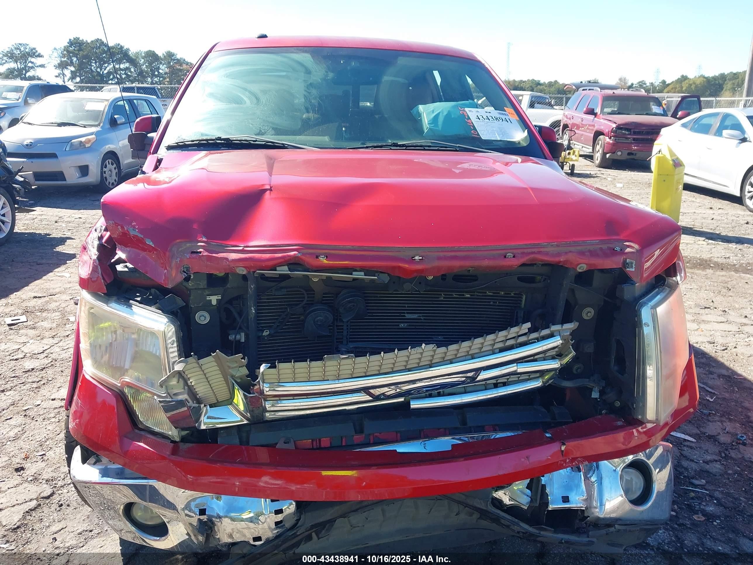 2012 Ford F-150 Lariat Red vin: 1FTFW1CF7CFB79301