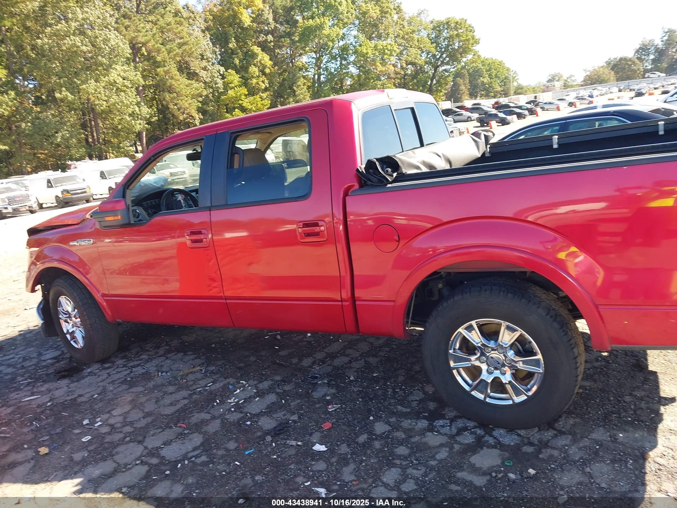 2012 Ford F-150 Lariat Red vin: 1FTFW1CF7CFB79301