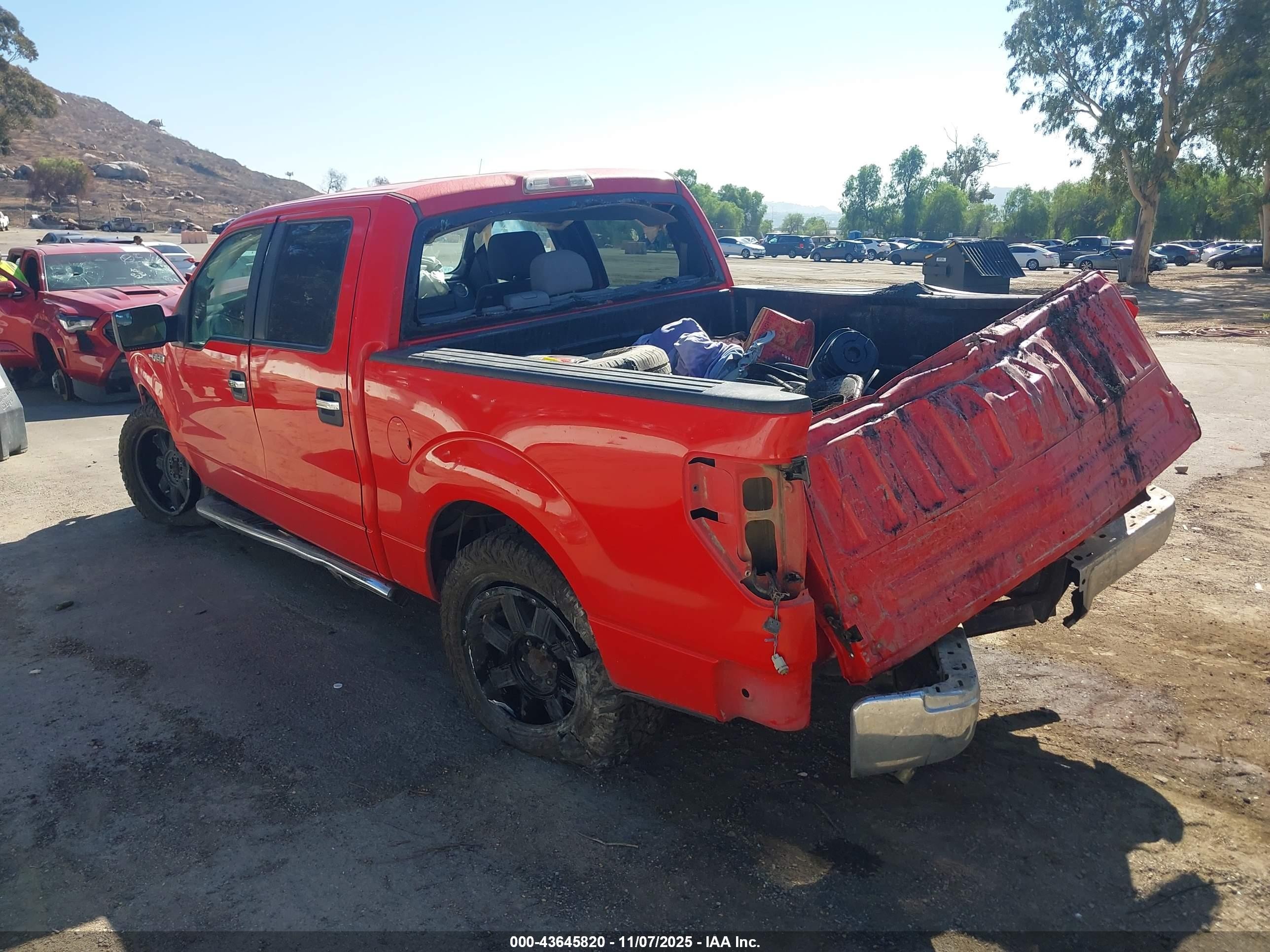 2012 Ford F150 Supercrew Red vin: 1FTFW1CF7CFC99809