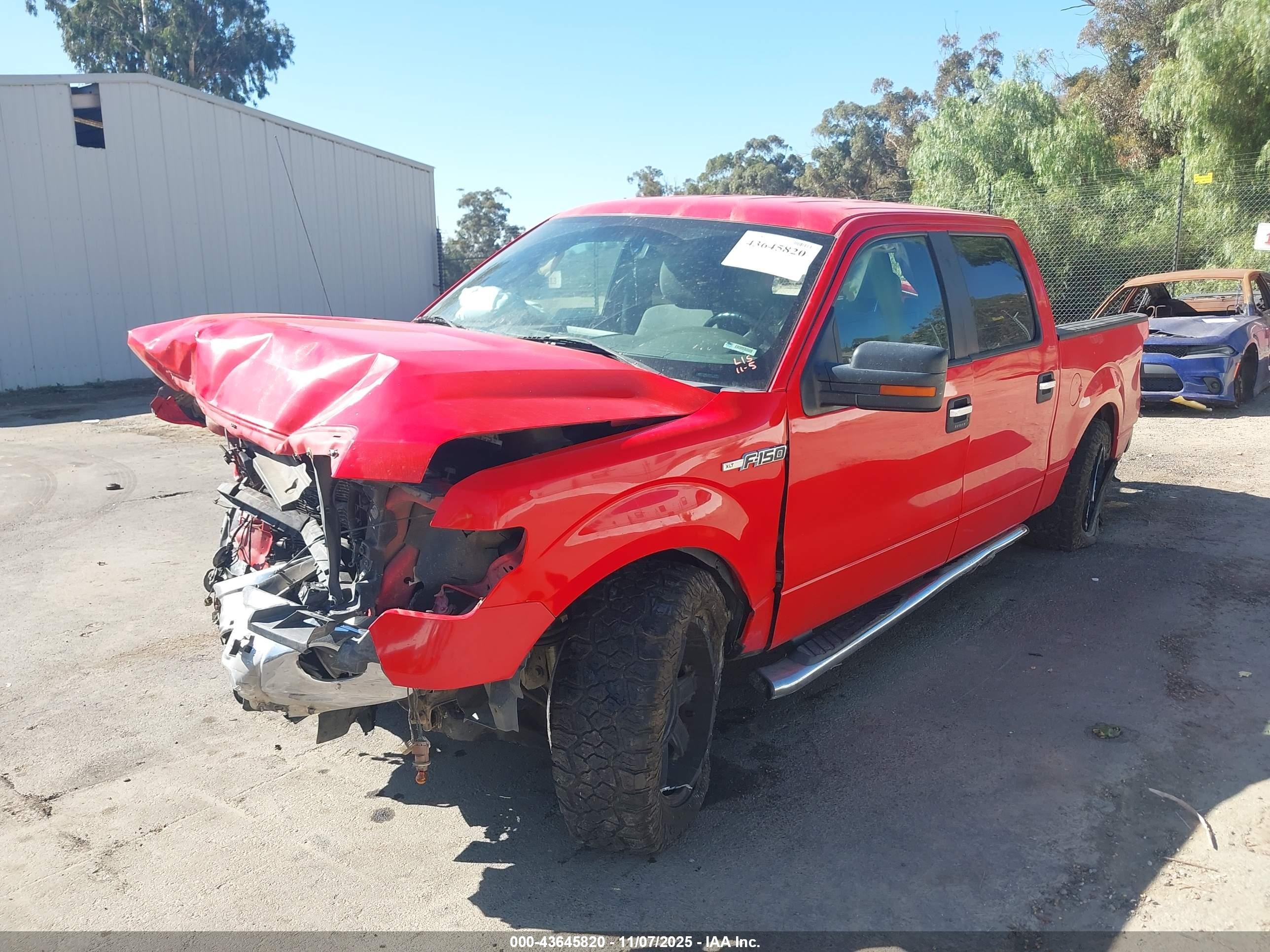 2012 Ford F150 Supercrew Red vin: 1FTFW1CF7CFC99809