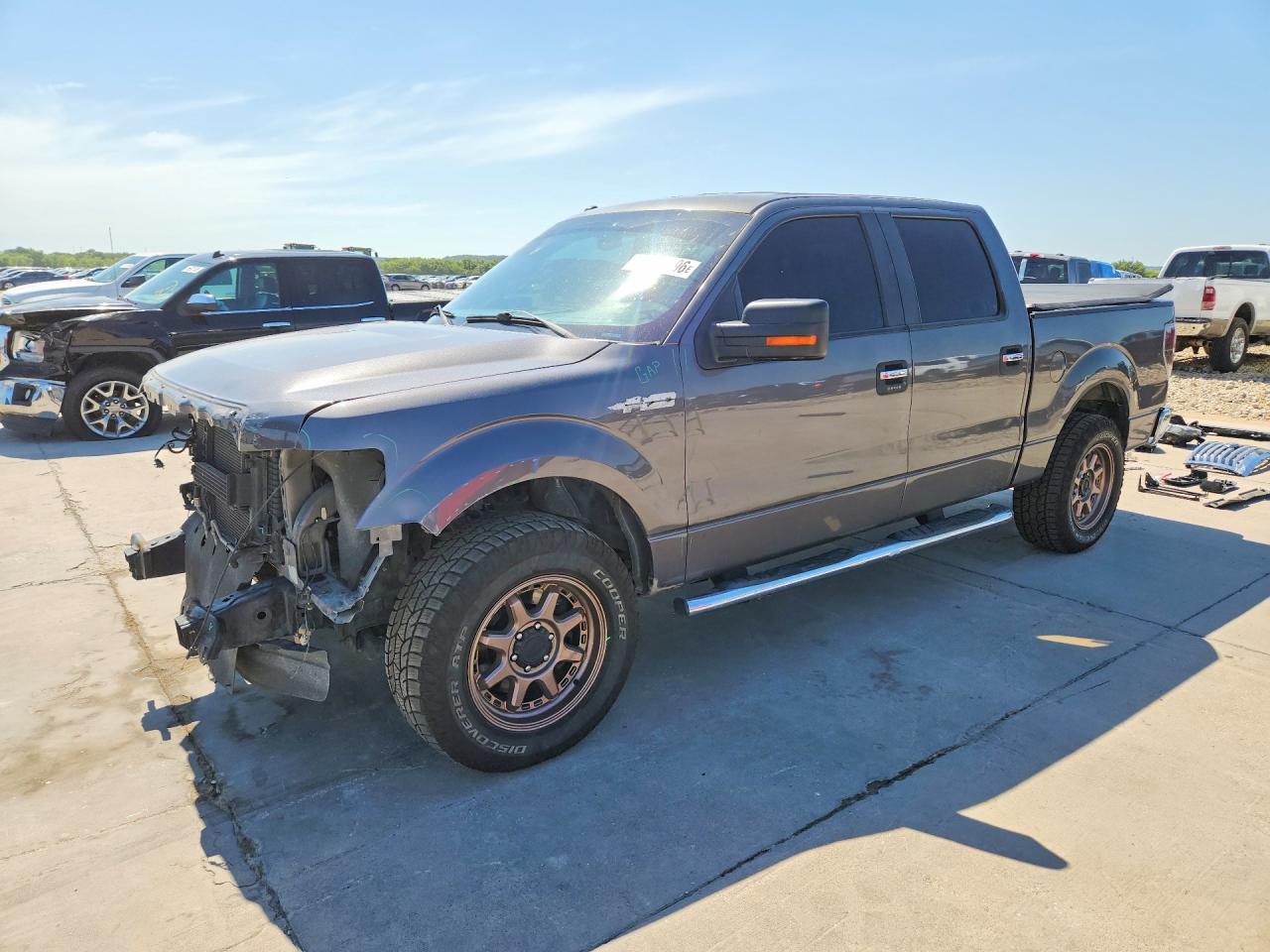 2012 Ford F150 Supercrew Gray vin: 1FTFW1CF7CKE31314