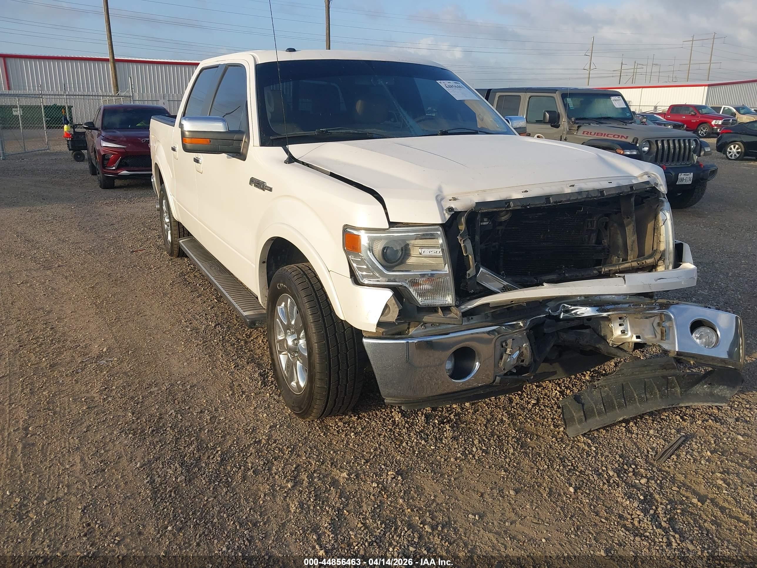 2013 Ford F-150 Lariat White vin: 1FTFW1CF7DFA10767