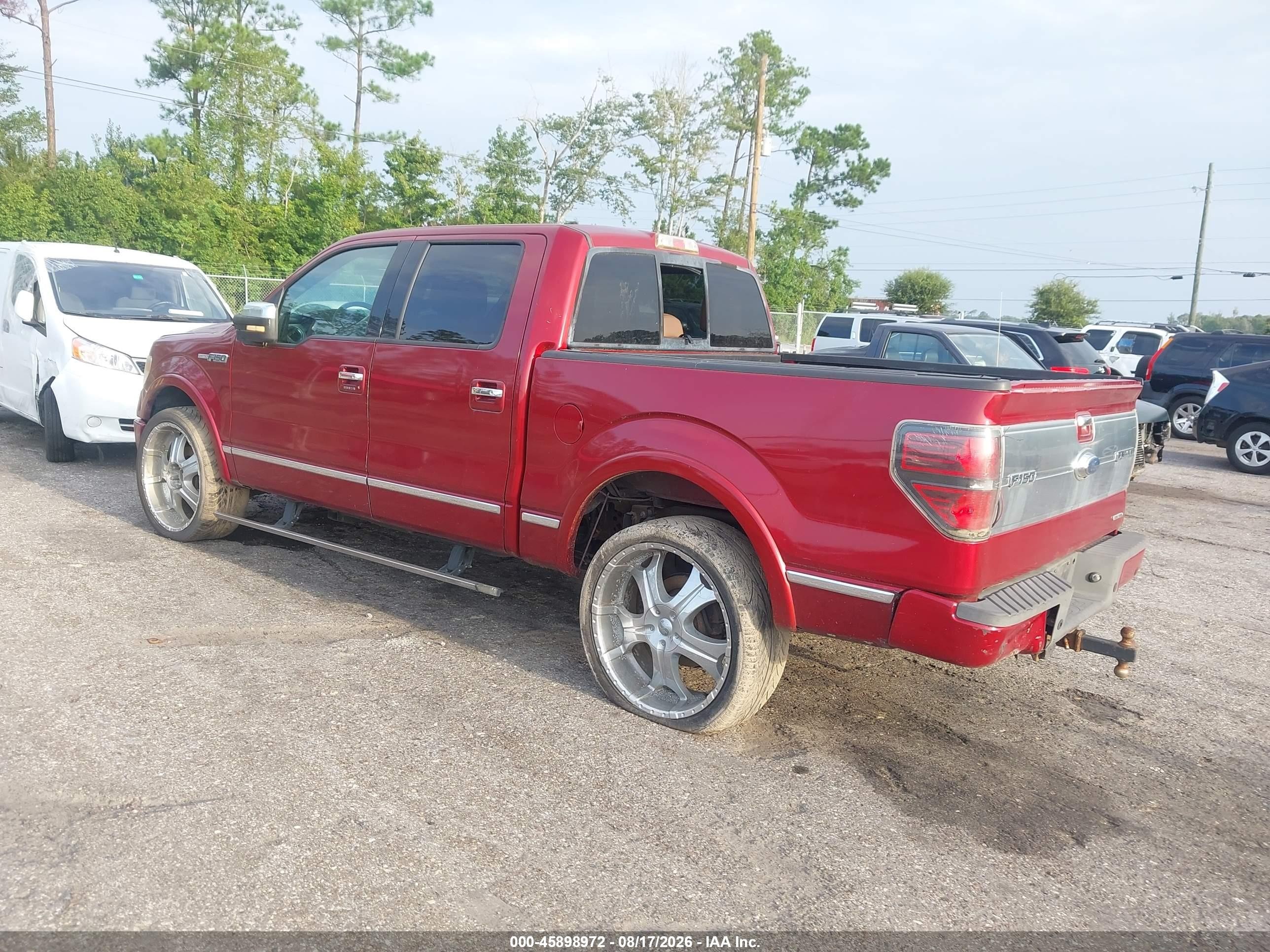2013 Ford F-150 Platinum Red vin: 1FTFW1CF7DFA22630