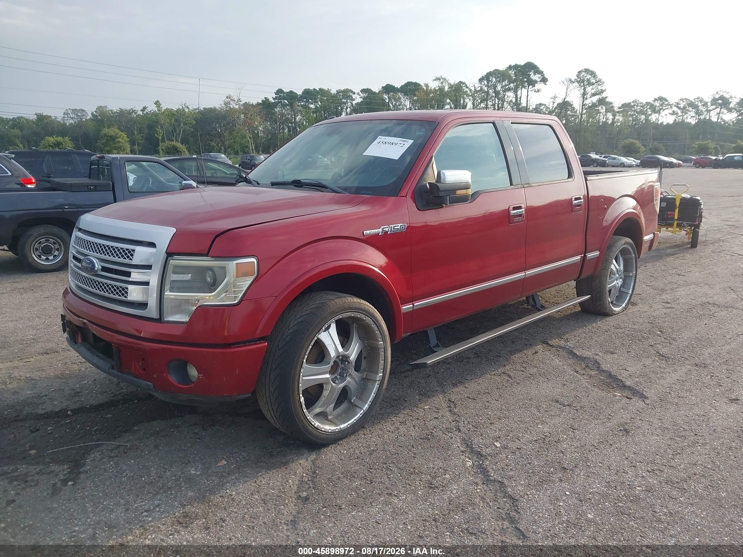 2013 Ford F-150 Platinum Red vin: 1FTFW1CF7DFA22630