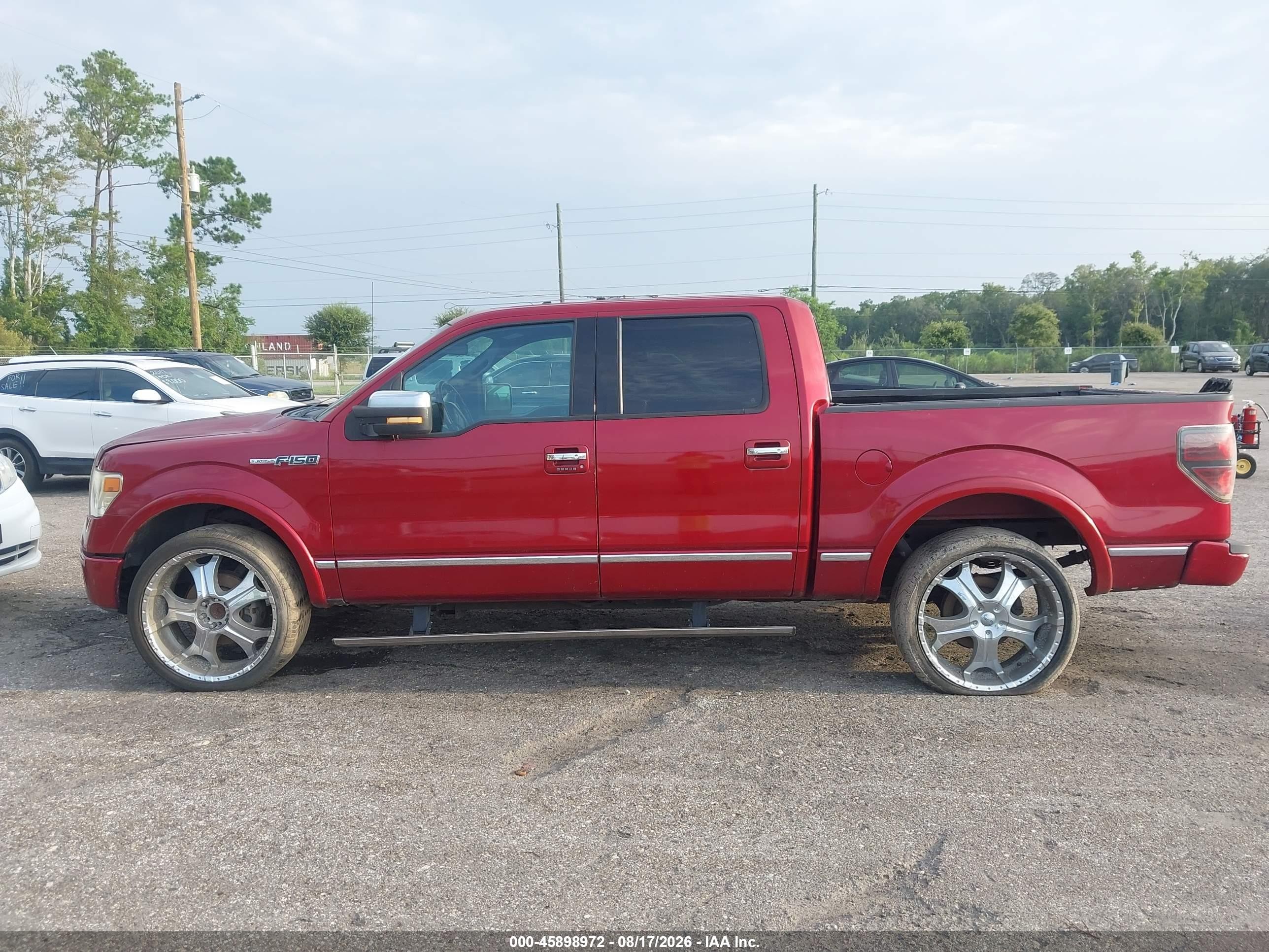 2013 Ford F-150 Platinum Red vin: 1FTFW1CF7DFA22630