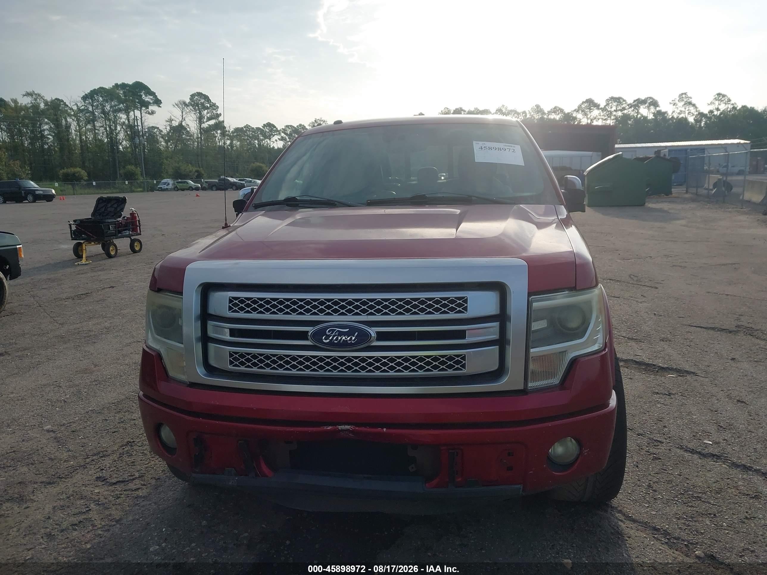 2013 Ford F-150 Platinum Red vin: 1FTFW1CF7DFA22630