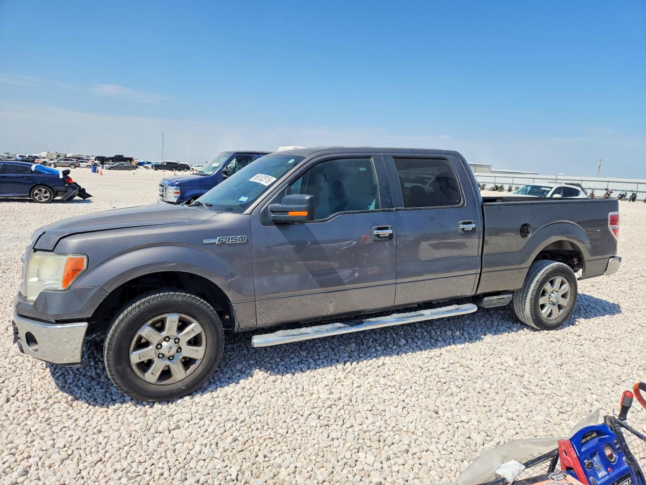 2013 Ford F150 Supercrew Gray vin: 1FTFW1CF7DKF25436