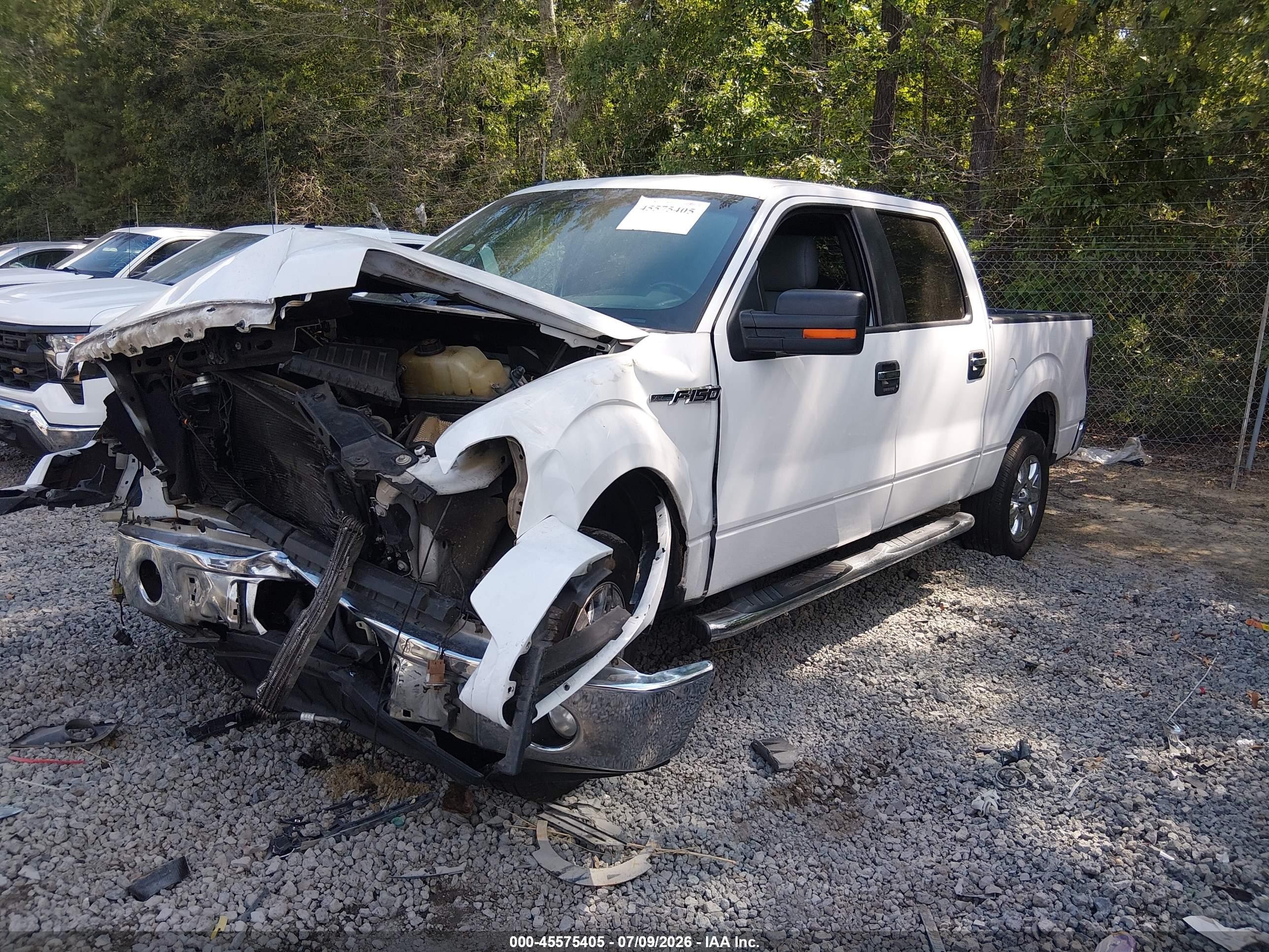 2013 Ford F-150 Xlt White vin: 1FTFW1CF7DKG38870
