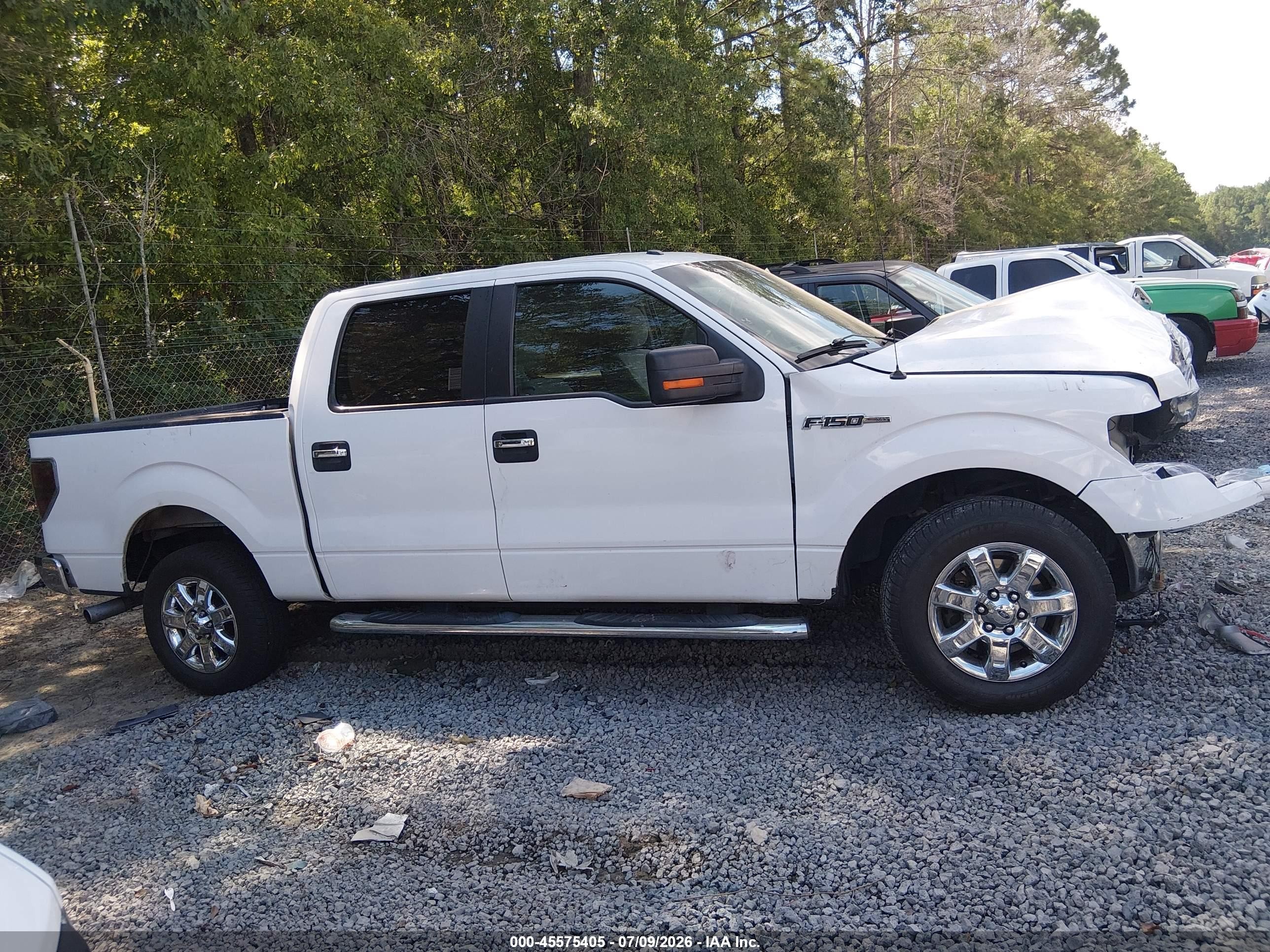 2013 Ford F-150 Xlt White vin: 1FTFW1CF7DKG38870