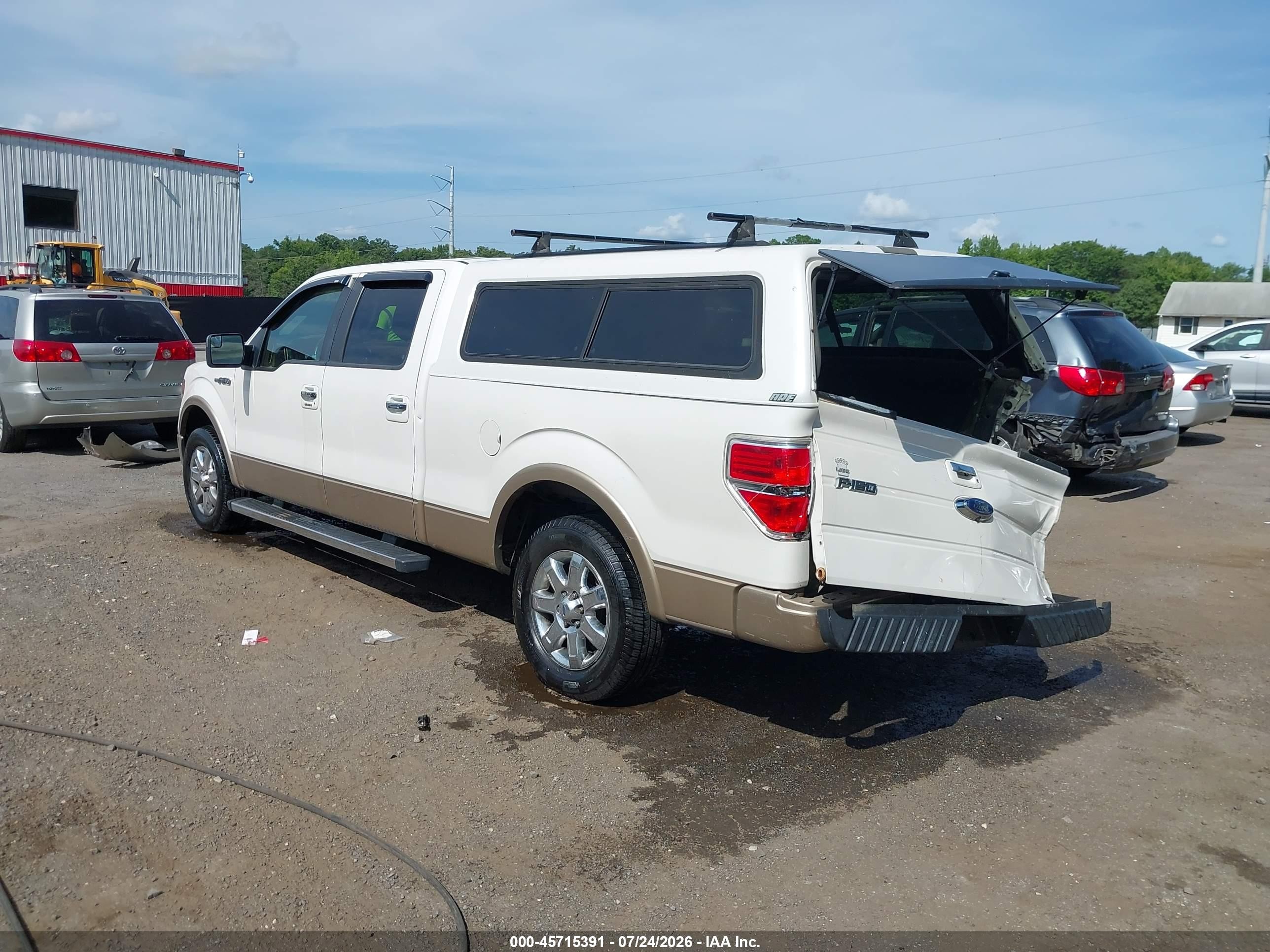2014 Ford F-150 Lariat White vin: 1FTFW1CF7EFA89178