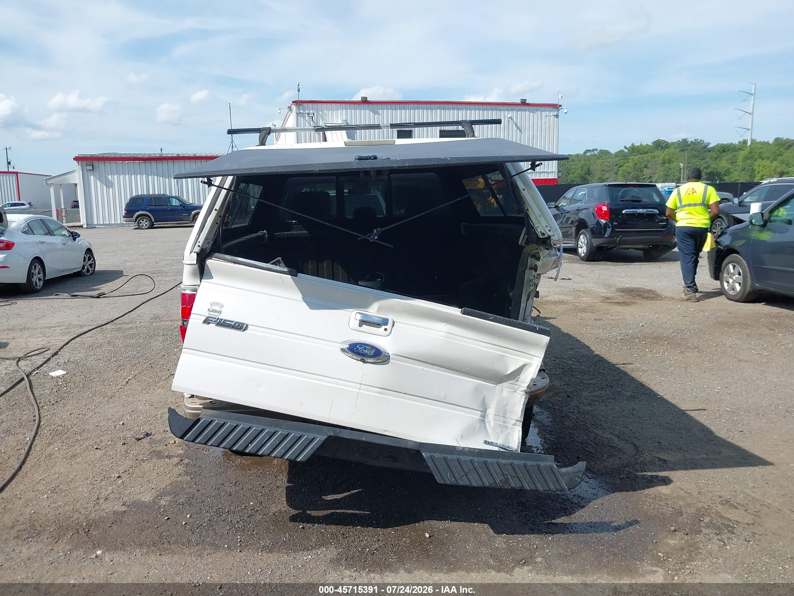2014 Ford F-150 Lariat White vin: 1FTFW1CF7EFA89178