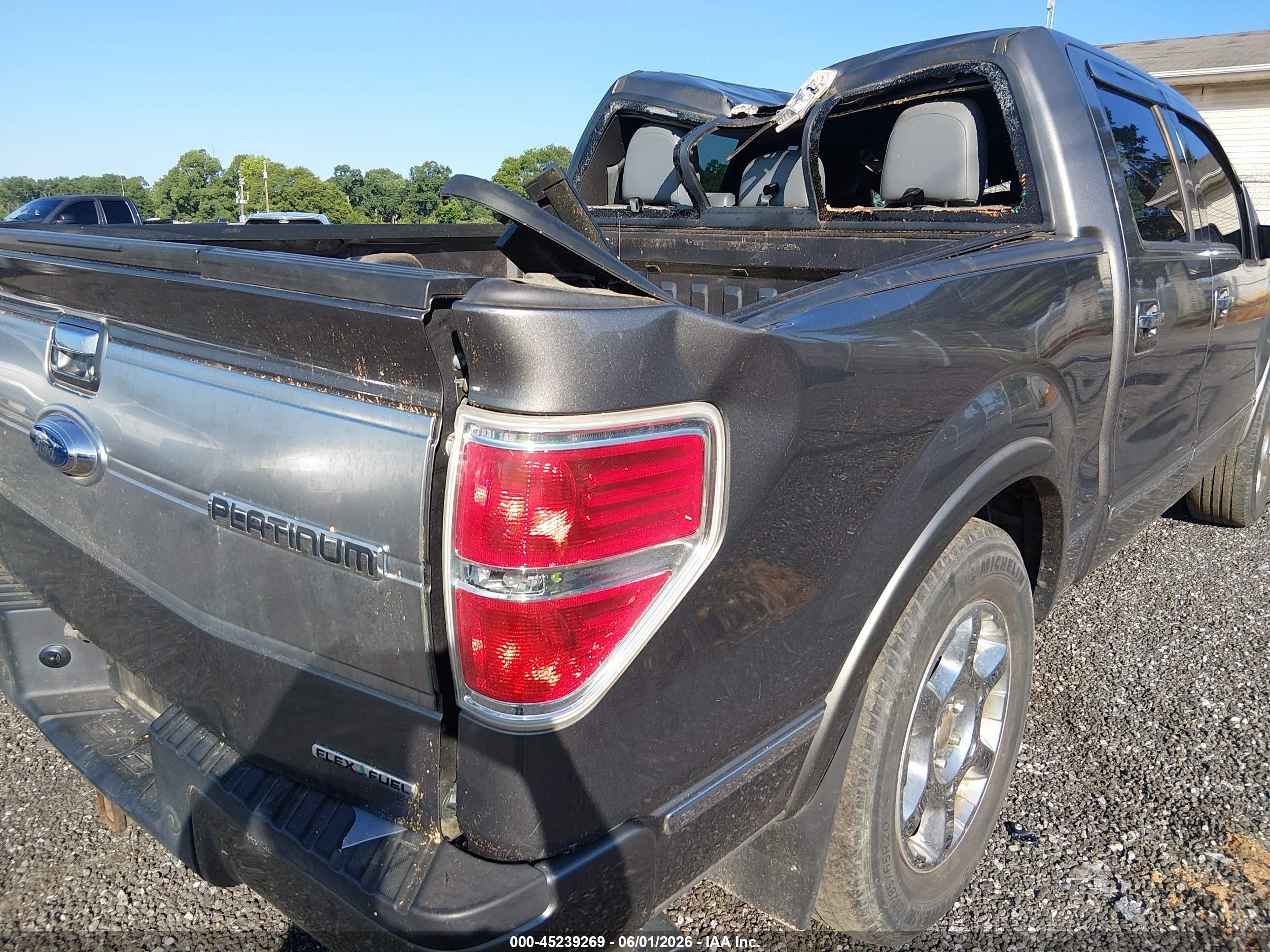 2011 Ford F-150 Platinum Gray vin: 1FTFW1CF8BFA33424